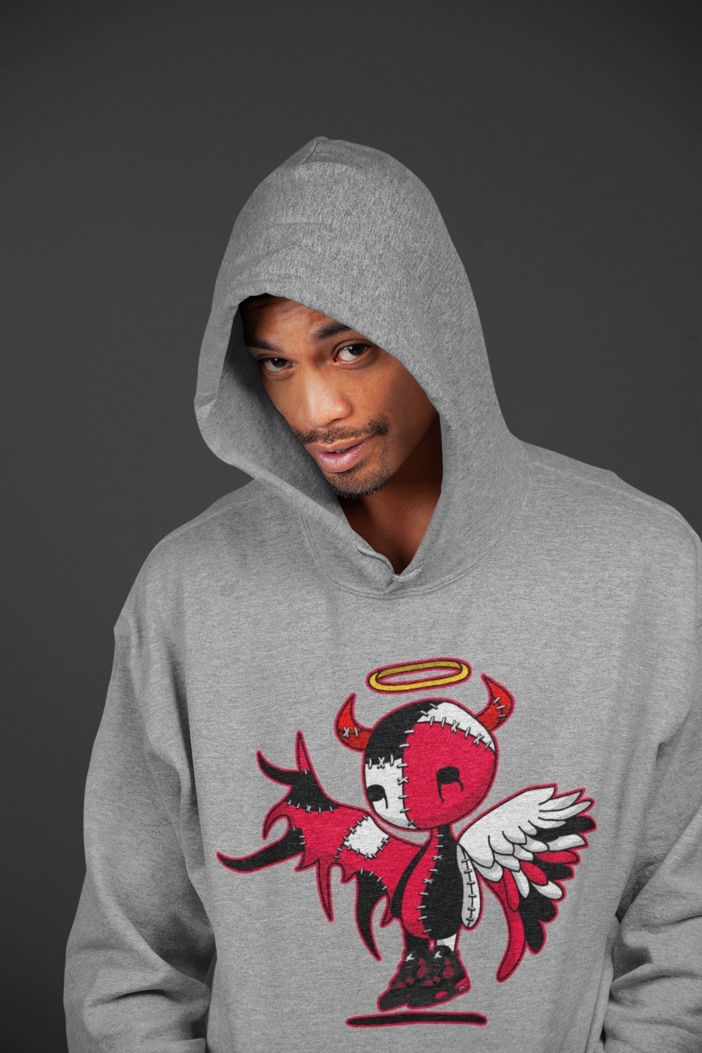 Devil Angel Unisex Tops - Air Jordan 4 Red Thunder