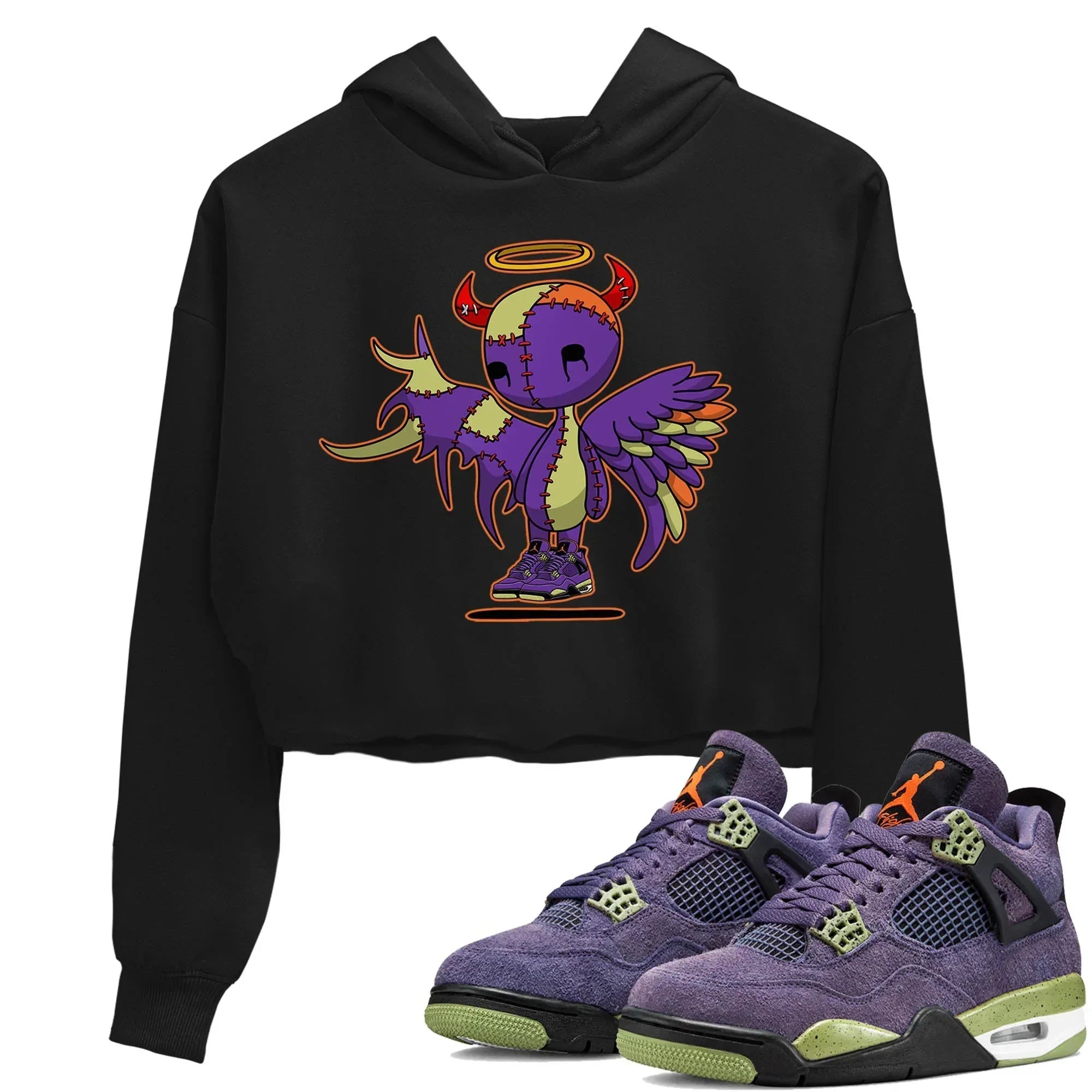Devil Angel Women's Tops - Air Jordan 4 Canyon Purple