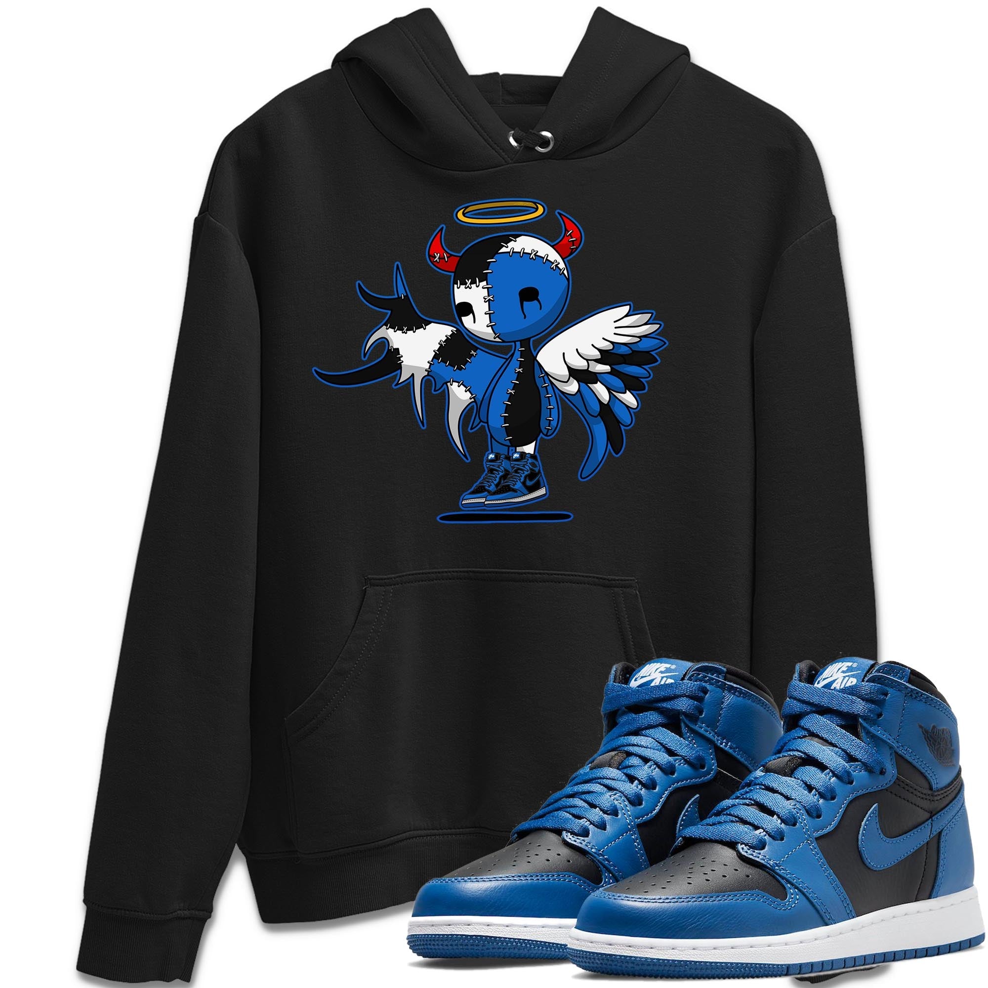Devil Angel Unisex Tops - Air Jordan 1 Dark Marina Blue