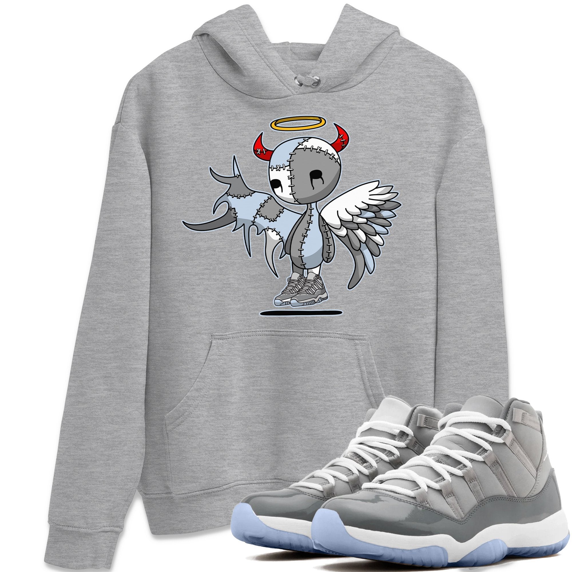 Devil Angel Unisex Tops - Air Jordan 11 Cool Grey