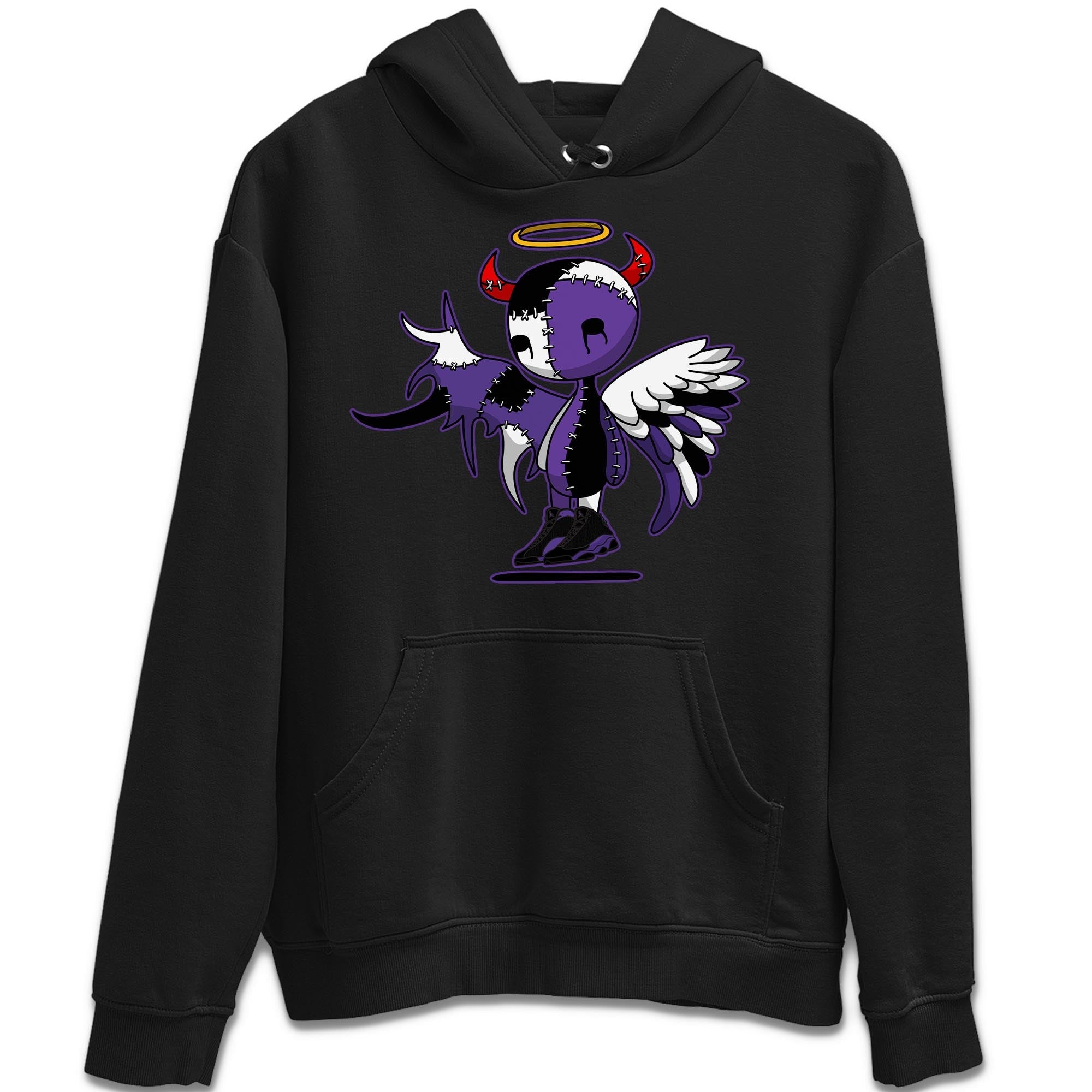 Devil Angel Unisex Tops - Air Jordan 13 Court Purple
