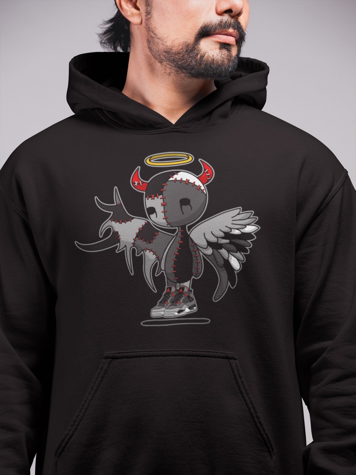 Devil Angel Unisex Tops - Air Jordan 4 Infrared