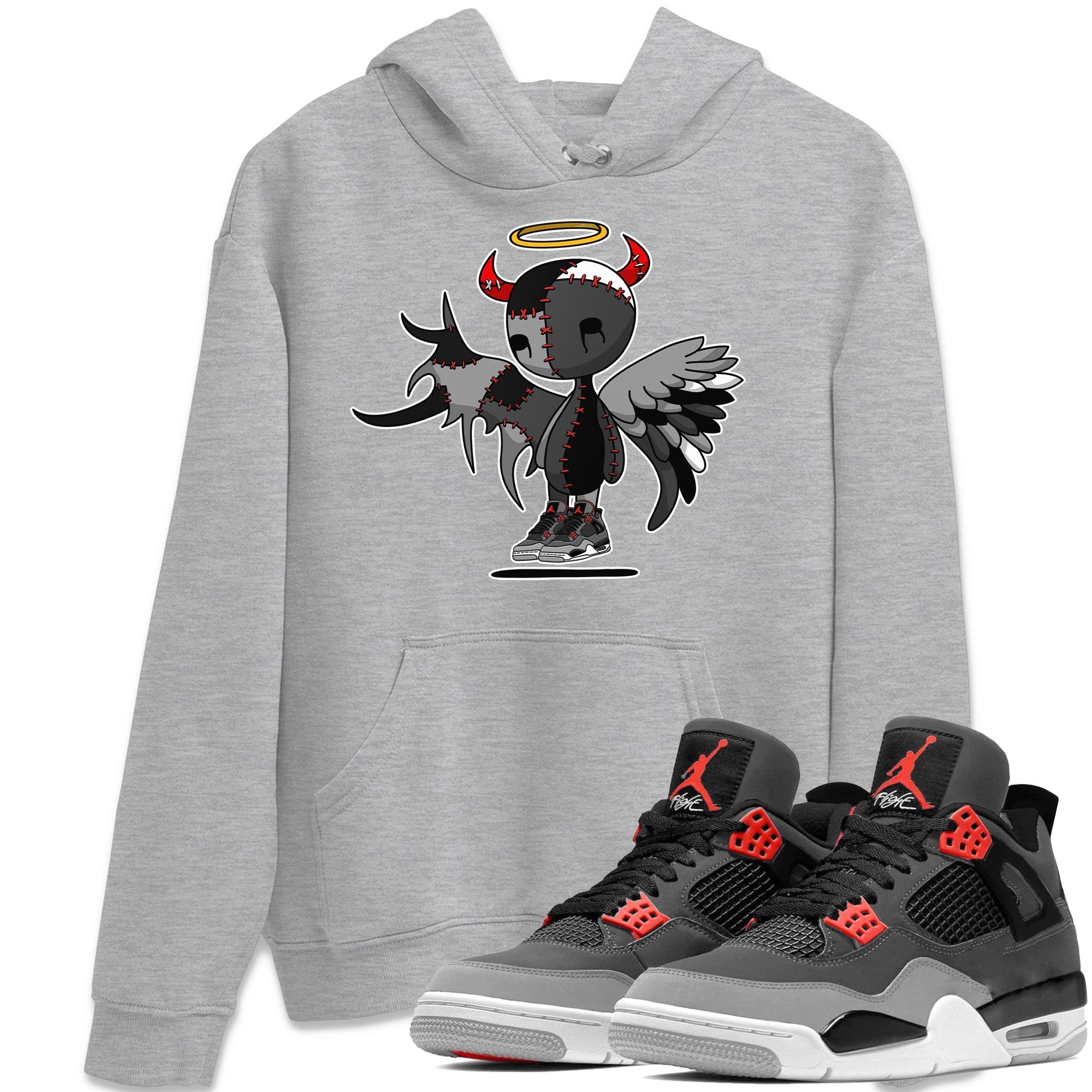 Devil Angel Unisex Tops - Air Jordan 4 Infrared