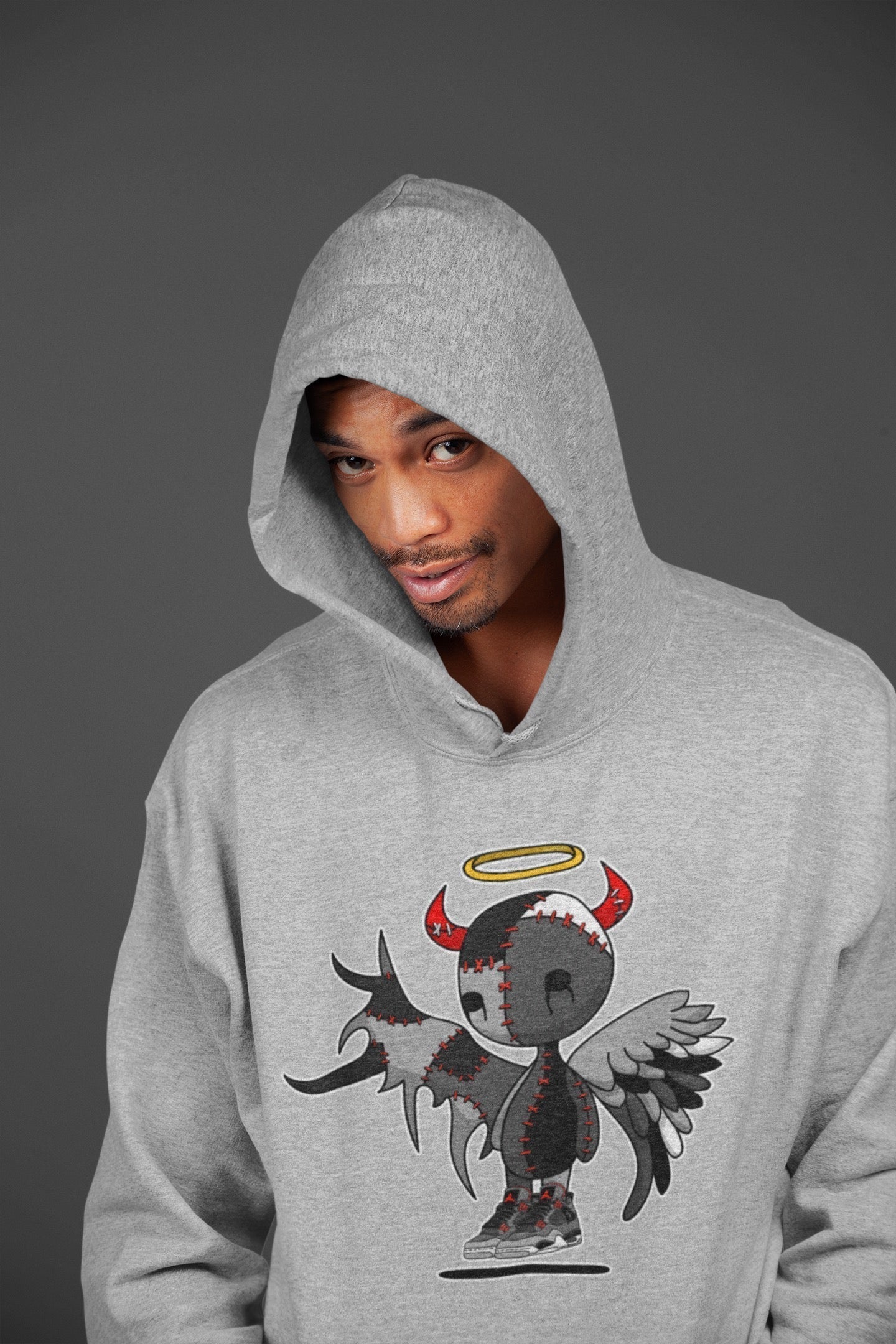 Devil Angel Unisex Tops - Air Jordan 4 Infrared