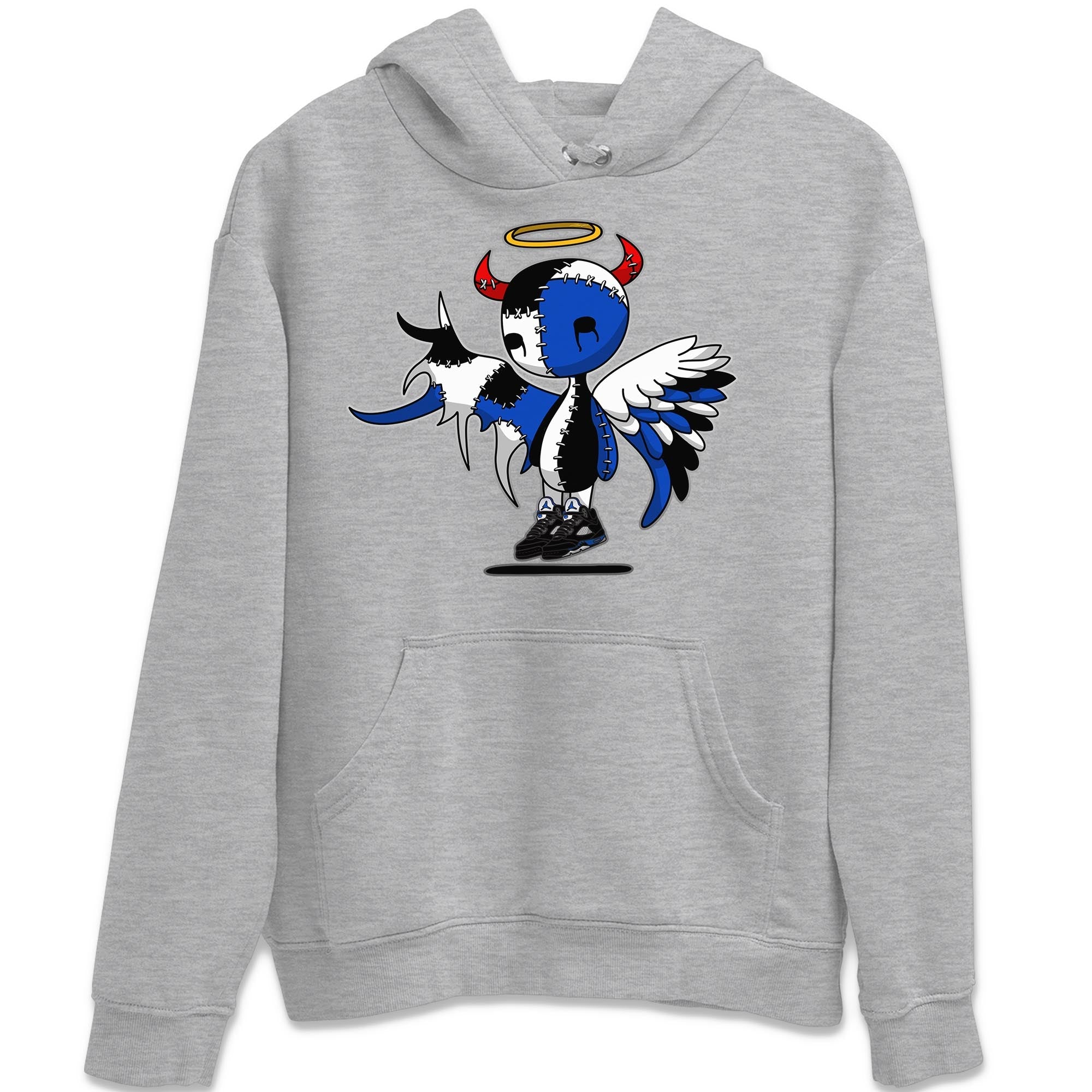 Devil Angel Unisex Tops - Air Jordan 5 Racer Blue