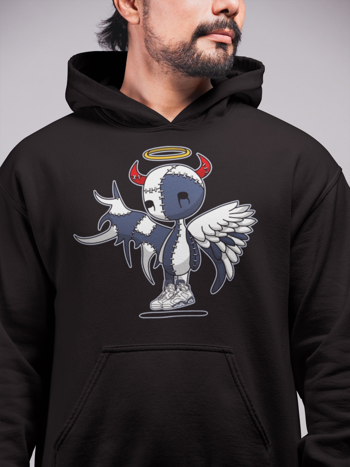 Devil Angel Unisex Tops - Air Jordan 6 Midnight Navy
