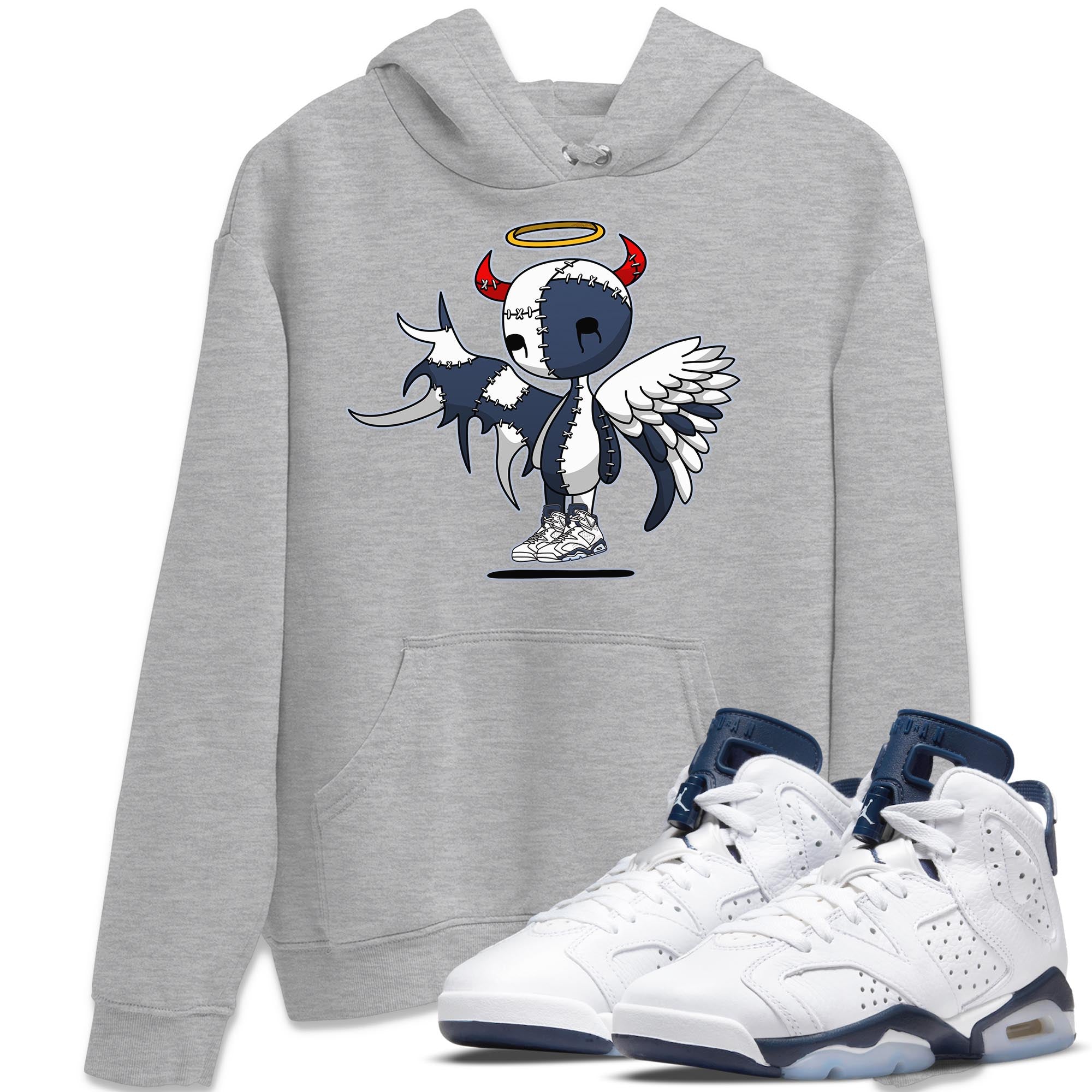 Devil Angel Unisex Tops - Air Jordan 6 Midnight Navy