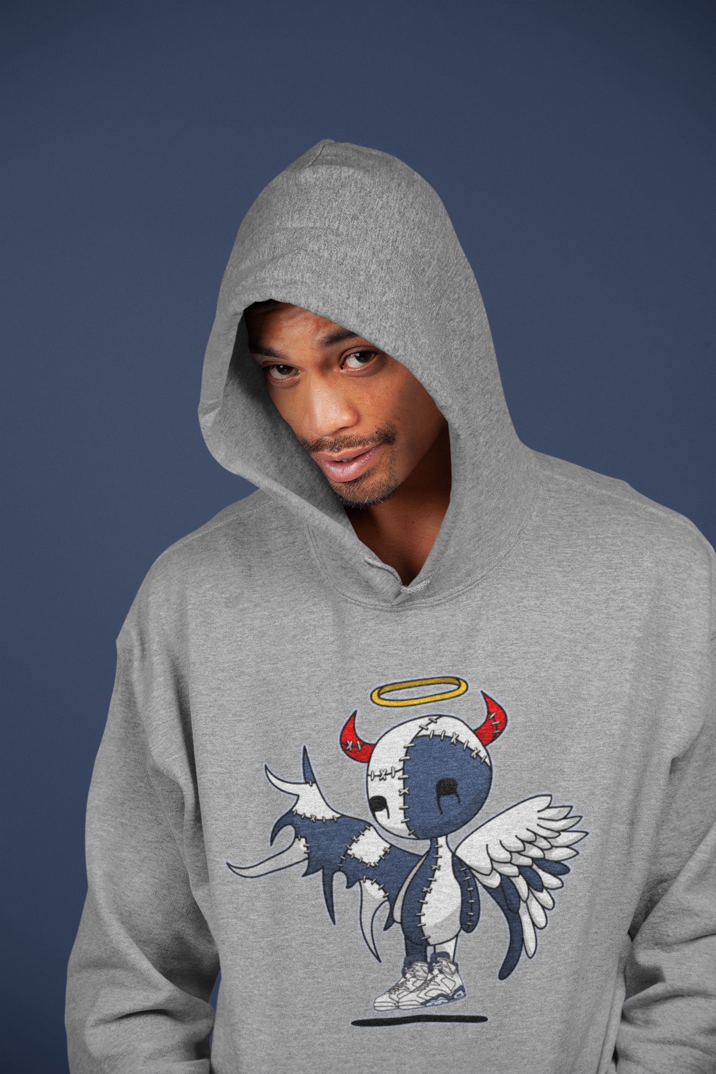 Devil Angel Unisex Tops - Air Jordan 6 Midnight Navy