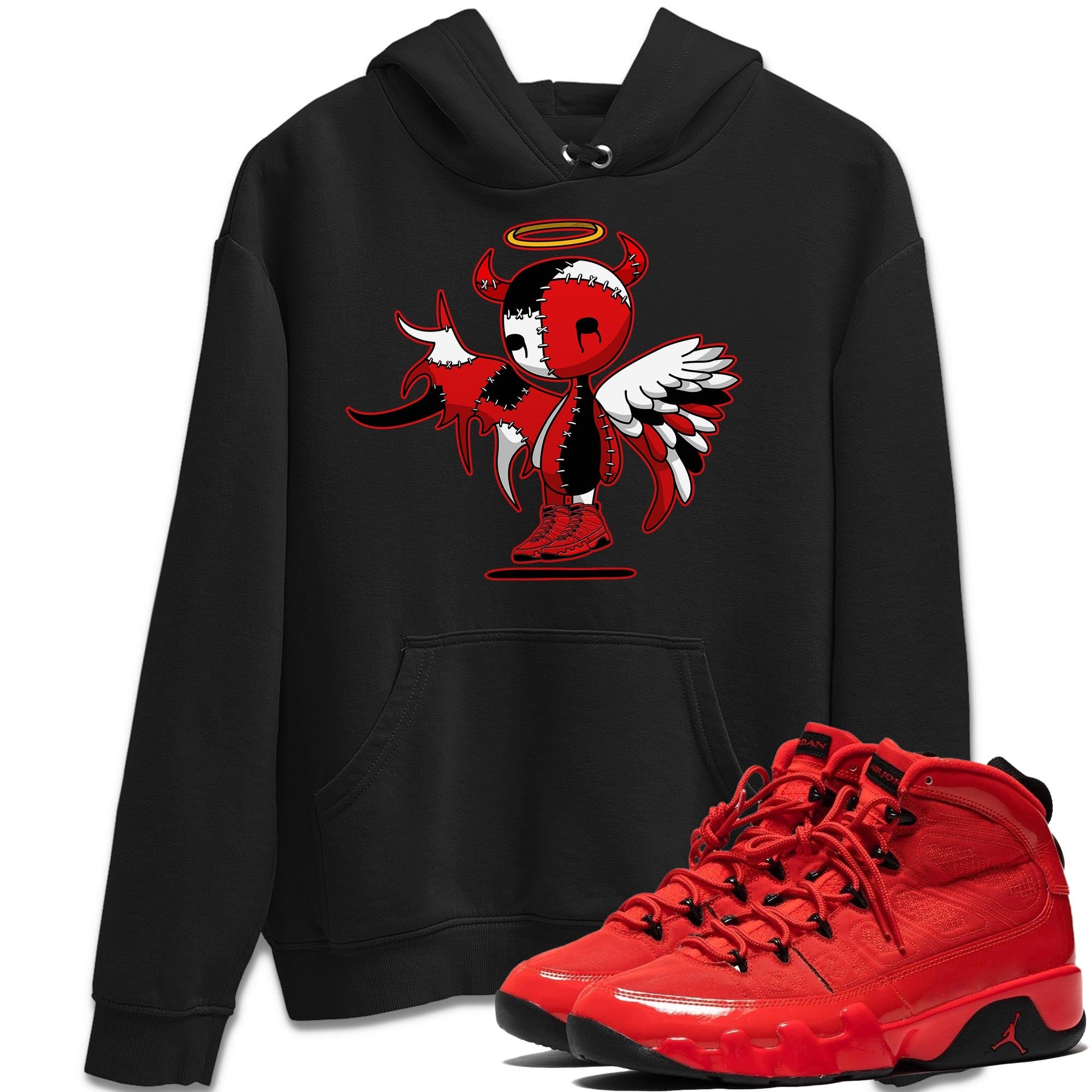 Devil Angel Unisex Tops - Air Jordan 9 Chile Red