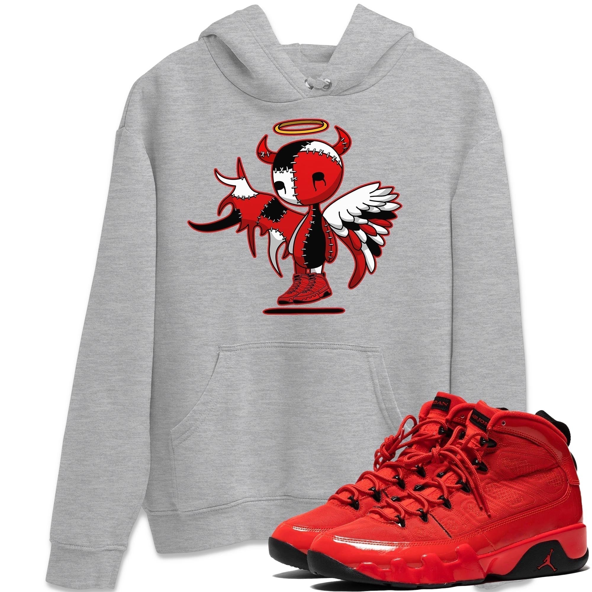 Devil Angel Unisex Tops - Air Jordan 9 Chile Red