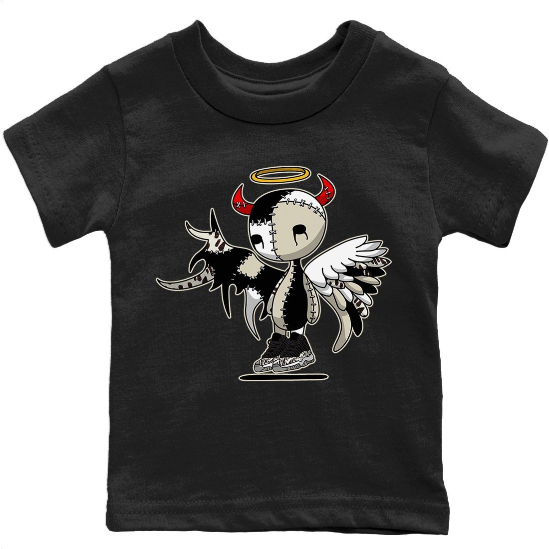 Devil Angel Kids Tops - Air Jordan 11 Animal Instinct