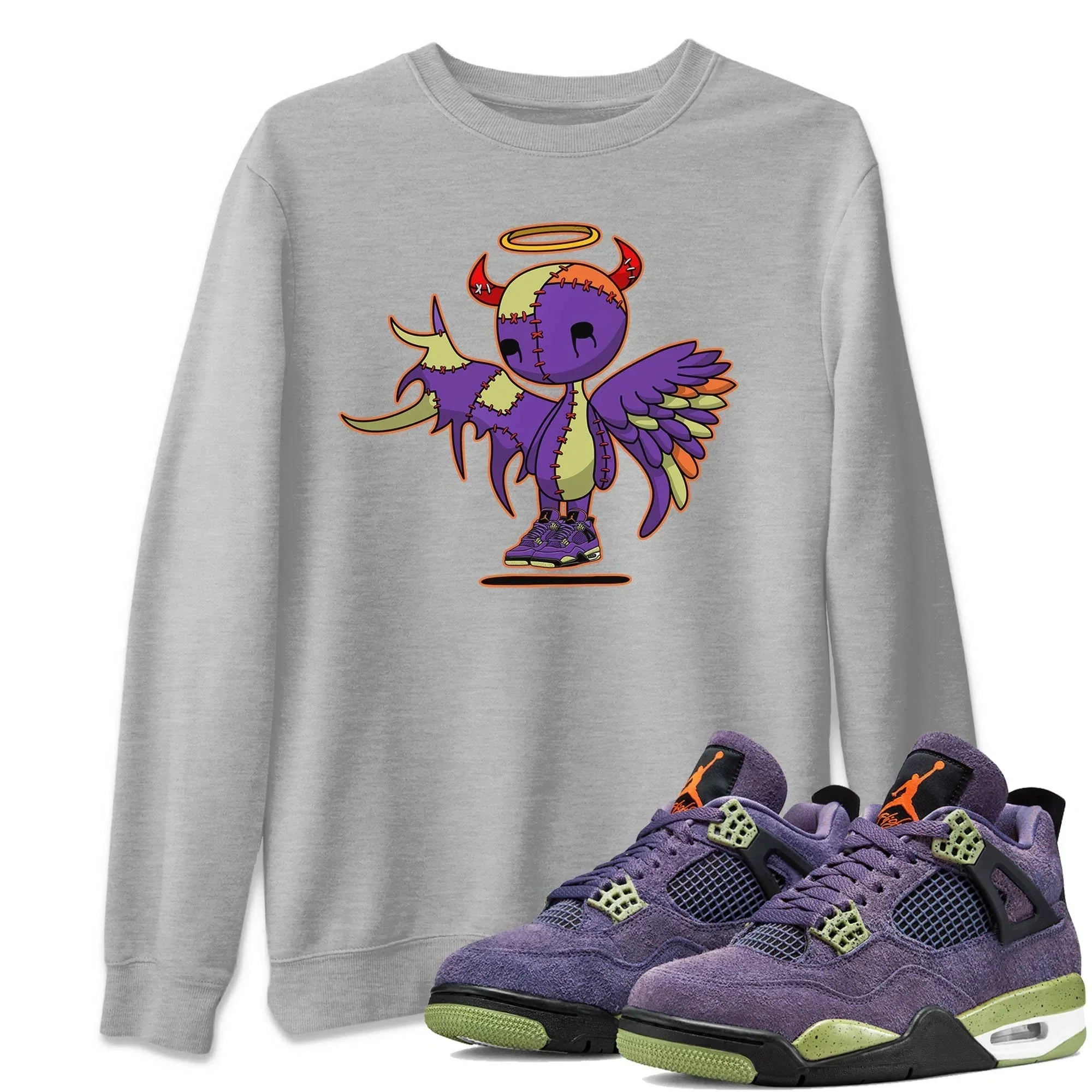 Devil Angel Unisex Tops - Air Jordan 4 Canyon Purple