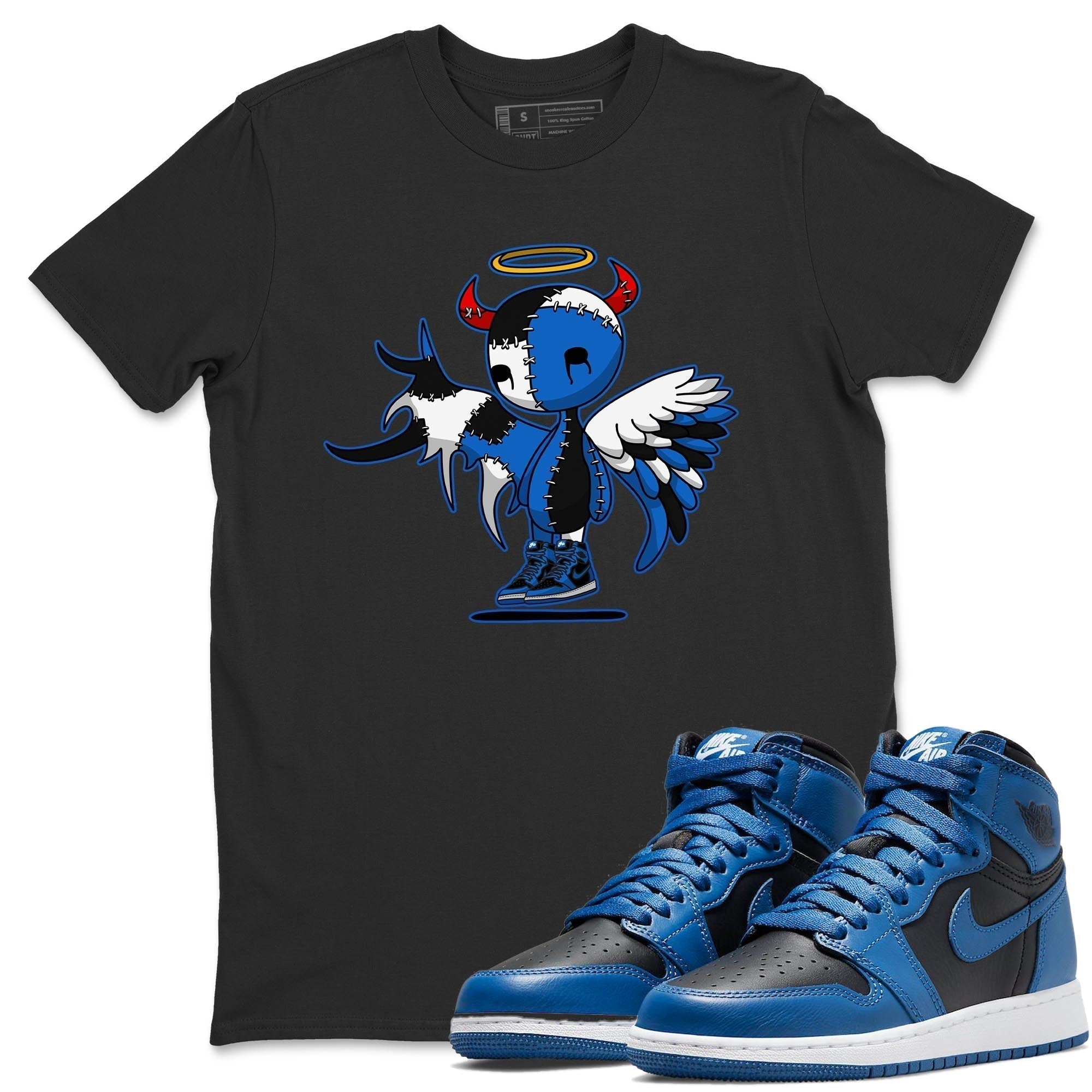Devil Angel Unisex Tops - Air Jordan 1 Dark Marina Blue