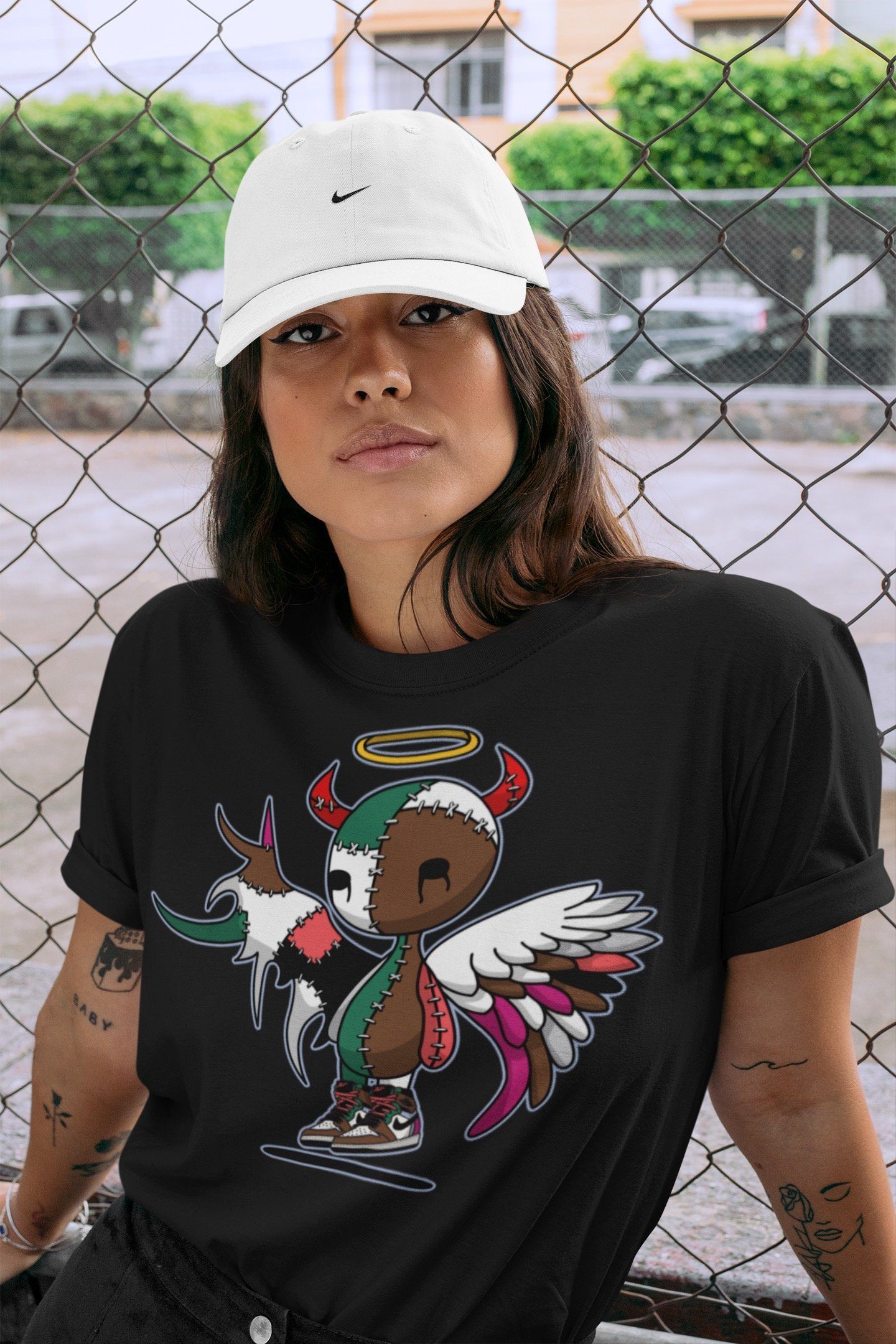 Devil Angel Unisex Tops - Air Jordan 1 Hand Crafted