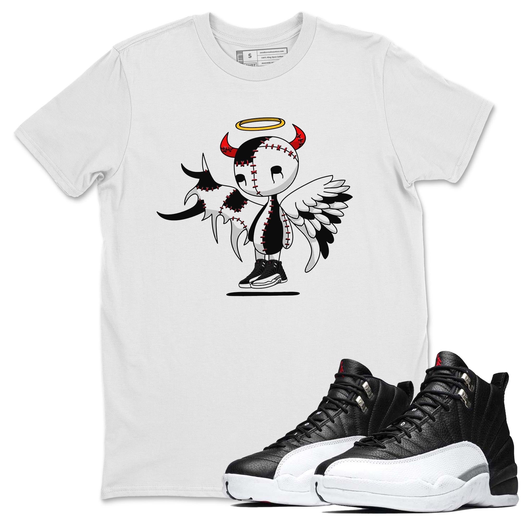 Devil Angel Unisex Tops - Air Jordan 12 Playoffs