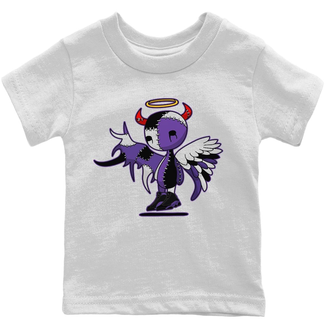 Devil Angel Kids Tops - Air Jordan 13 Court Purple