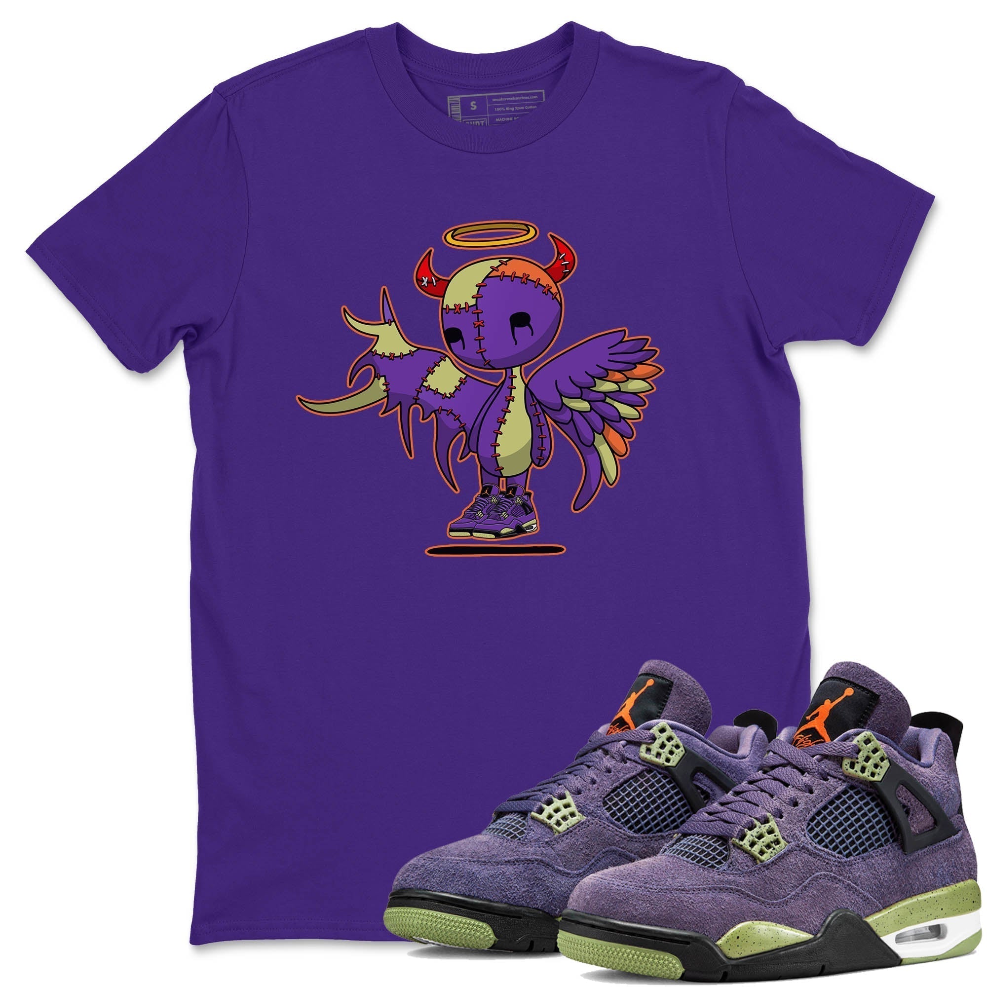 Devil Angel Unisex Tops - Air Jordan 4 Canyon Purple