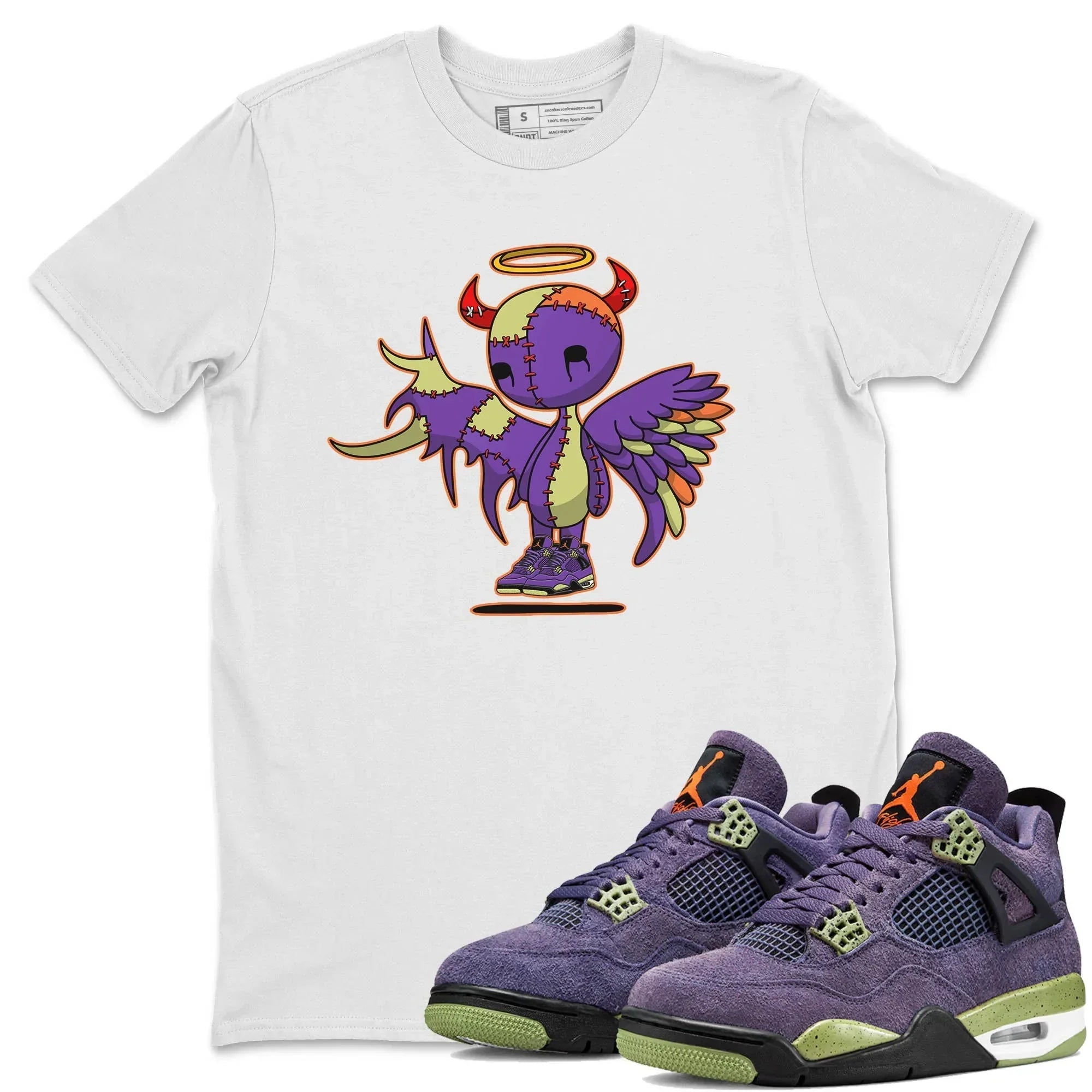 Devil Angel Unisex Tops - Air Jordan 4 Canyon Purple