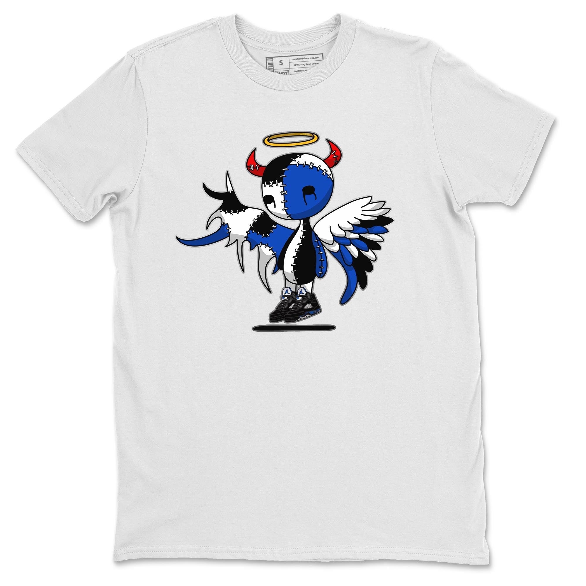 Devil Angel Unisex Tops - Air Jordan 5 Racer Blue