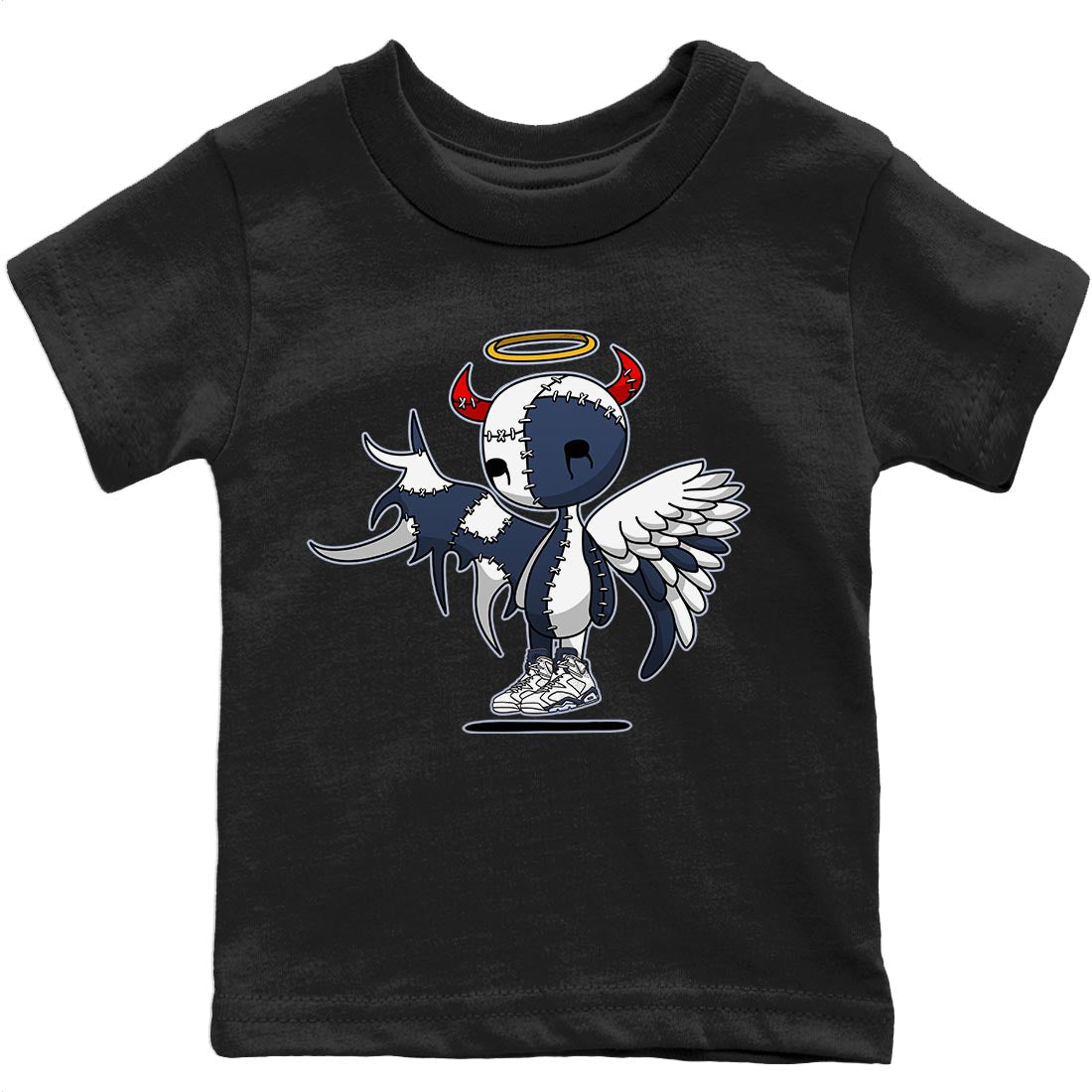 Devil Angel Kids Tops - Air Jordan 6 Midnight Navy