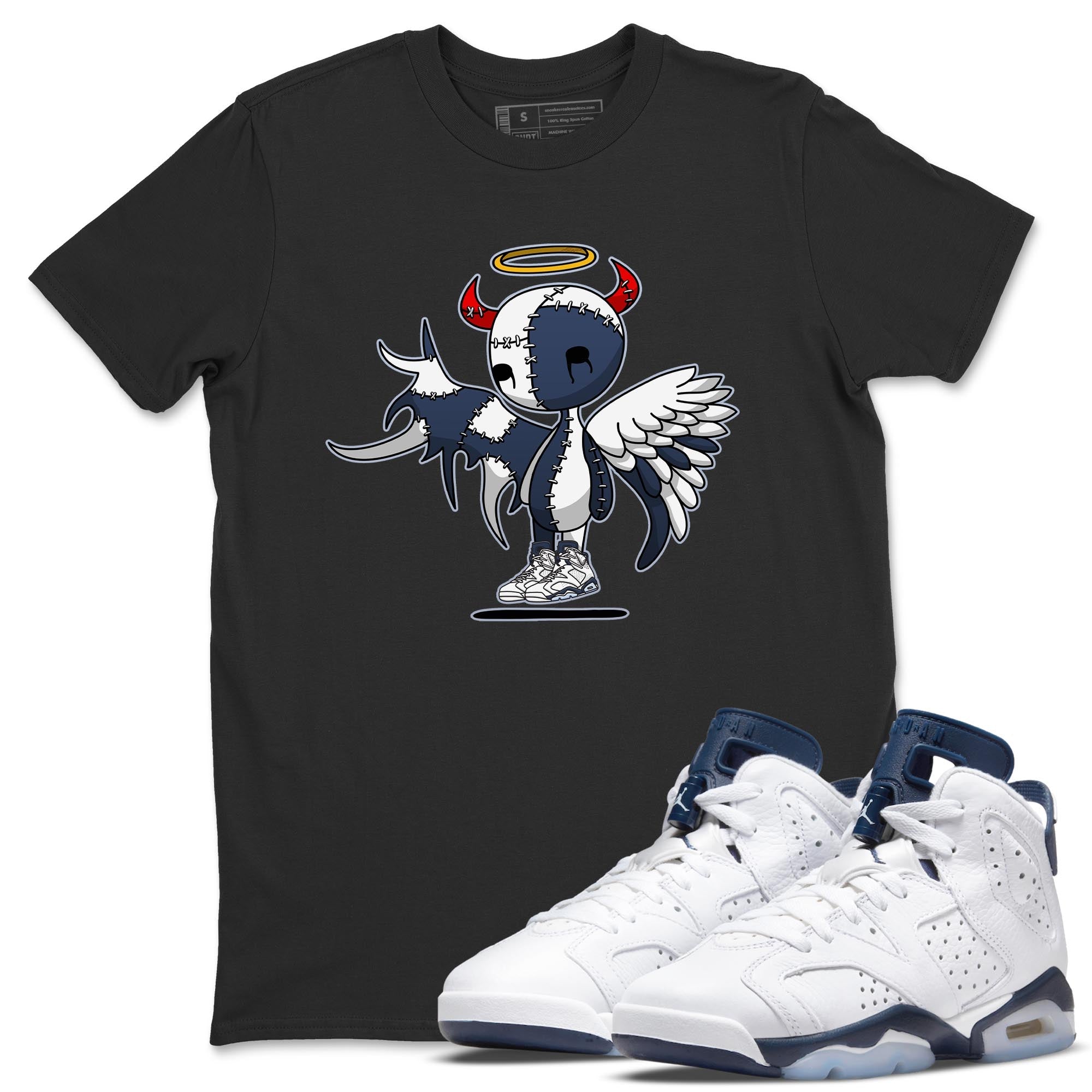 Devil Angel Unisex Tops - Air Jordan 6 Midnight Navy