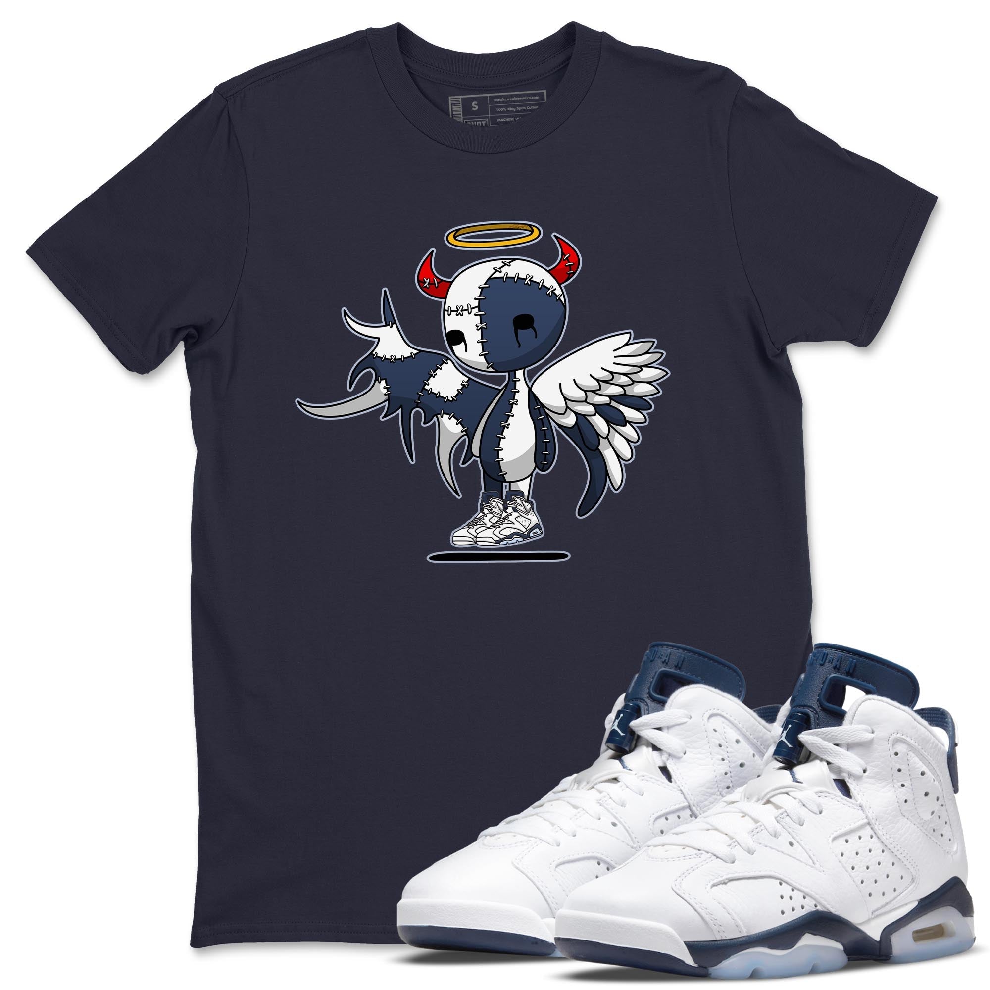 Devil Angel Unisex Tops - Air Jordan 6 Midnight Navy