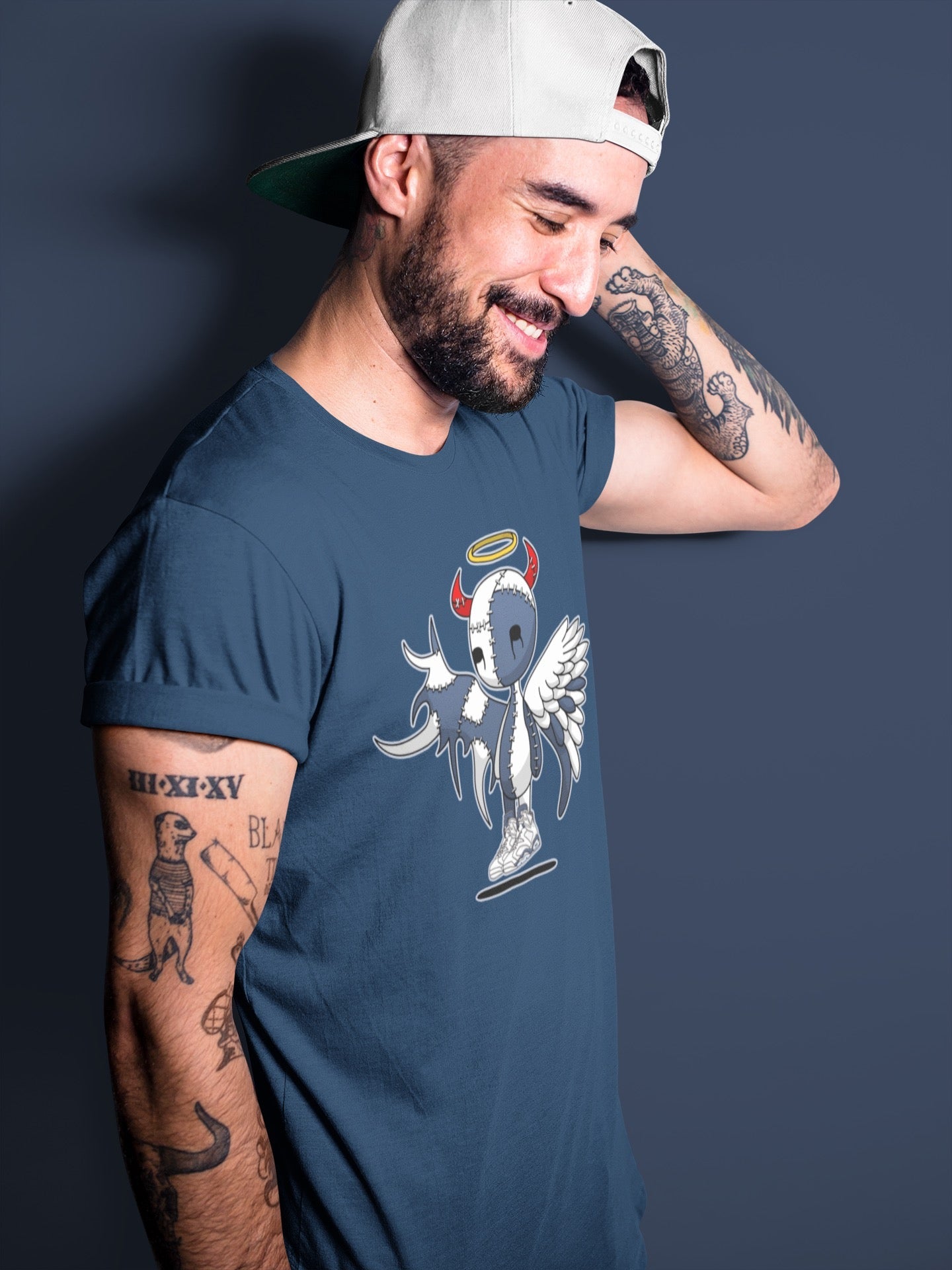 Devil Angel Unisex Tops - Air Jordan 6 Midnight Navy