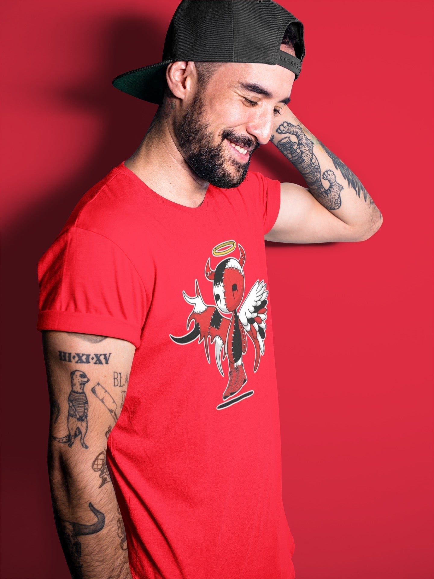 Devil Angel Unisex Tops - Air Jordan 9 Chile Red