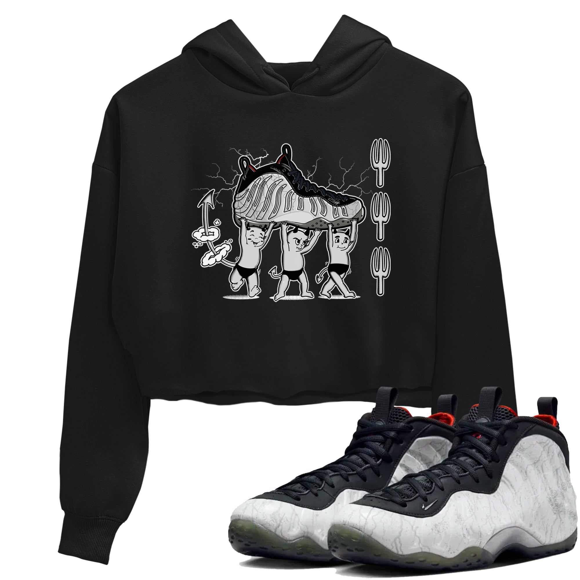 Devil Babies snkmatch Women's Top - Air Foamposite One Jin