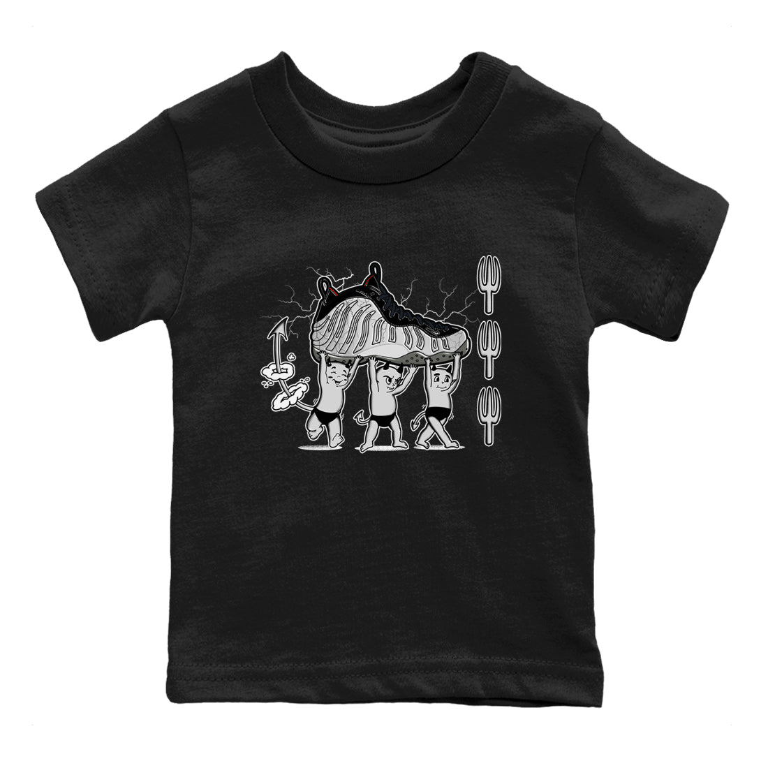 Devil Babies snkmatch Tees Kids - Air Foamposite One Jin