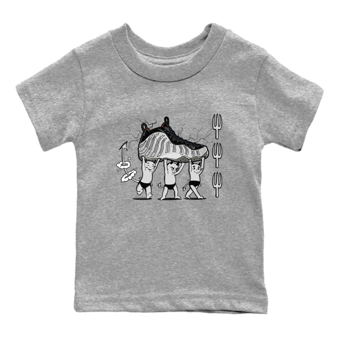 Devil Babies snkmatch Tees Kids - Air Foamposite One Jin