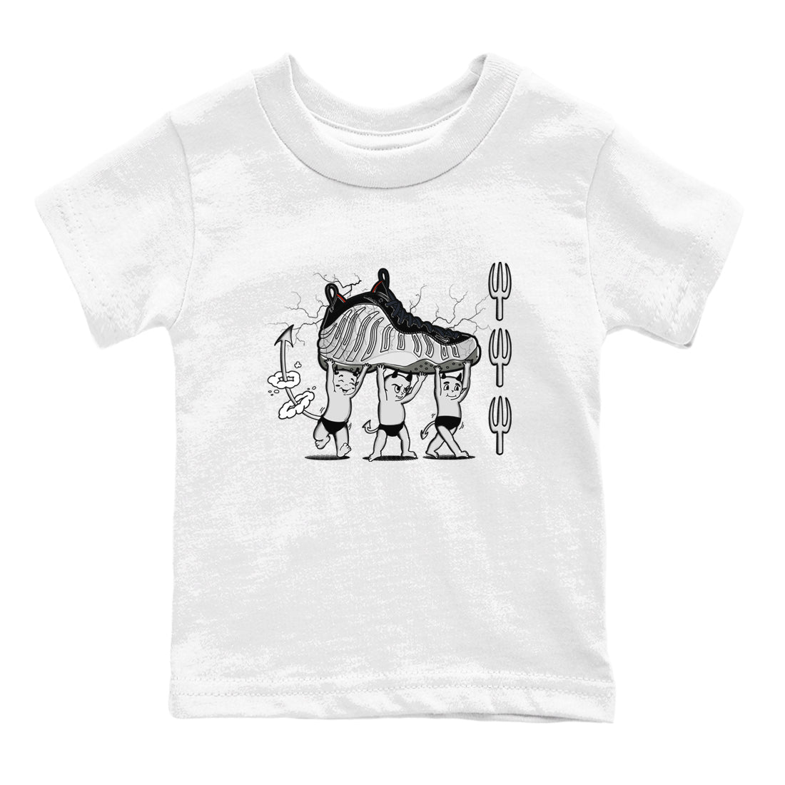 Devil Babies snkmatch Tees Kids - Air Foamposite One Jin
