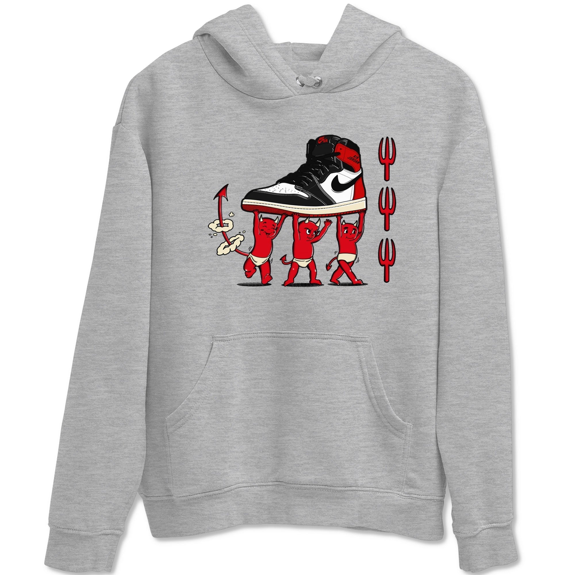 Devil Babies snkmatch Tees - Air Jordan 1 Black Toe Reimagined