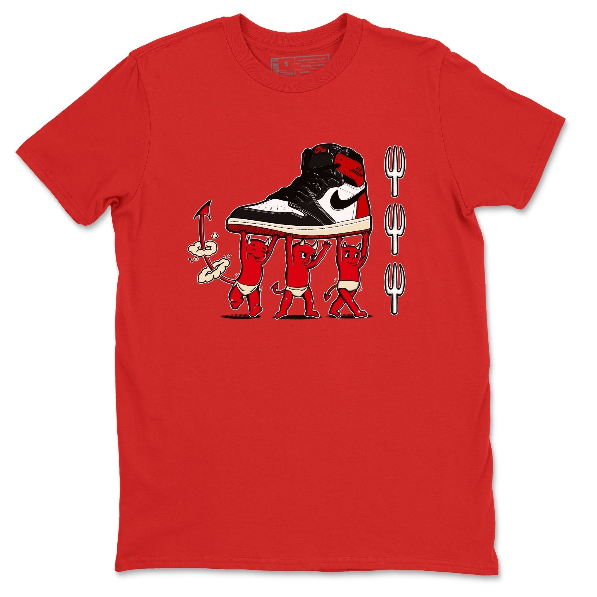 Devil Babies snkmatch Tees - Air Jordan 1 Black Toe Reimagined