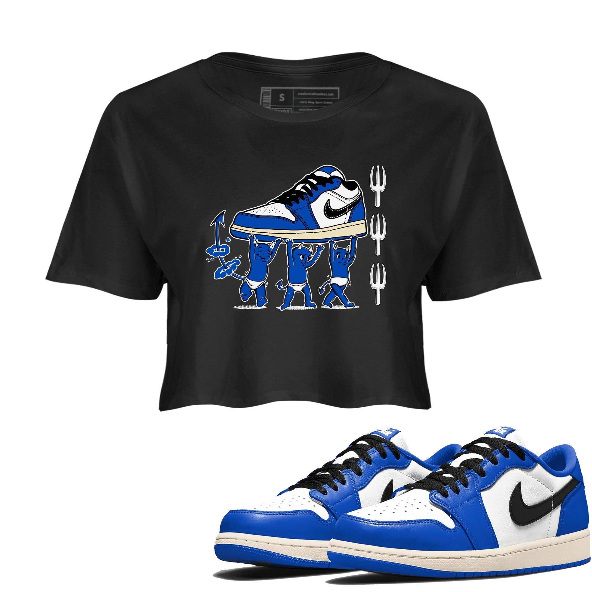 Devil Babies snkmatch Women's Top - Air Jordan 1 Game Royal