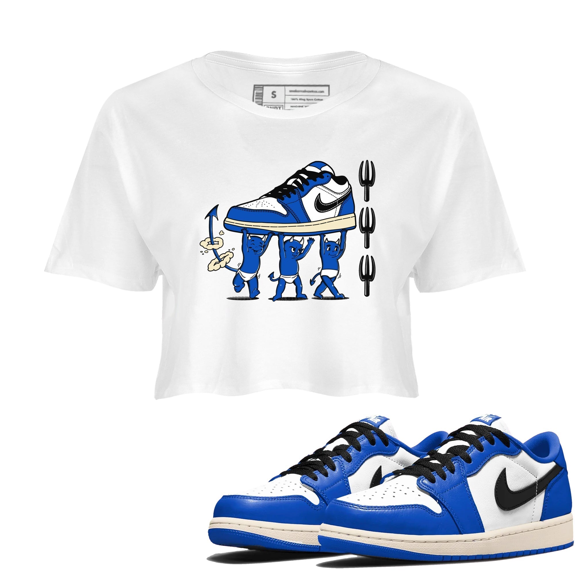 Devil Babies snkmatch Women's Top - Air Jordan 1 Game Royal