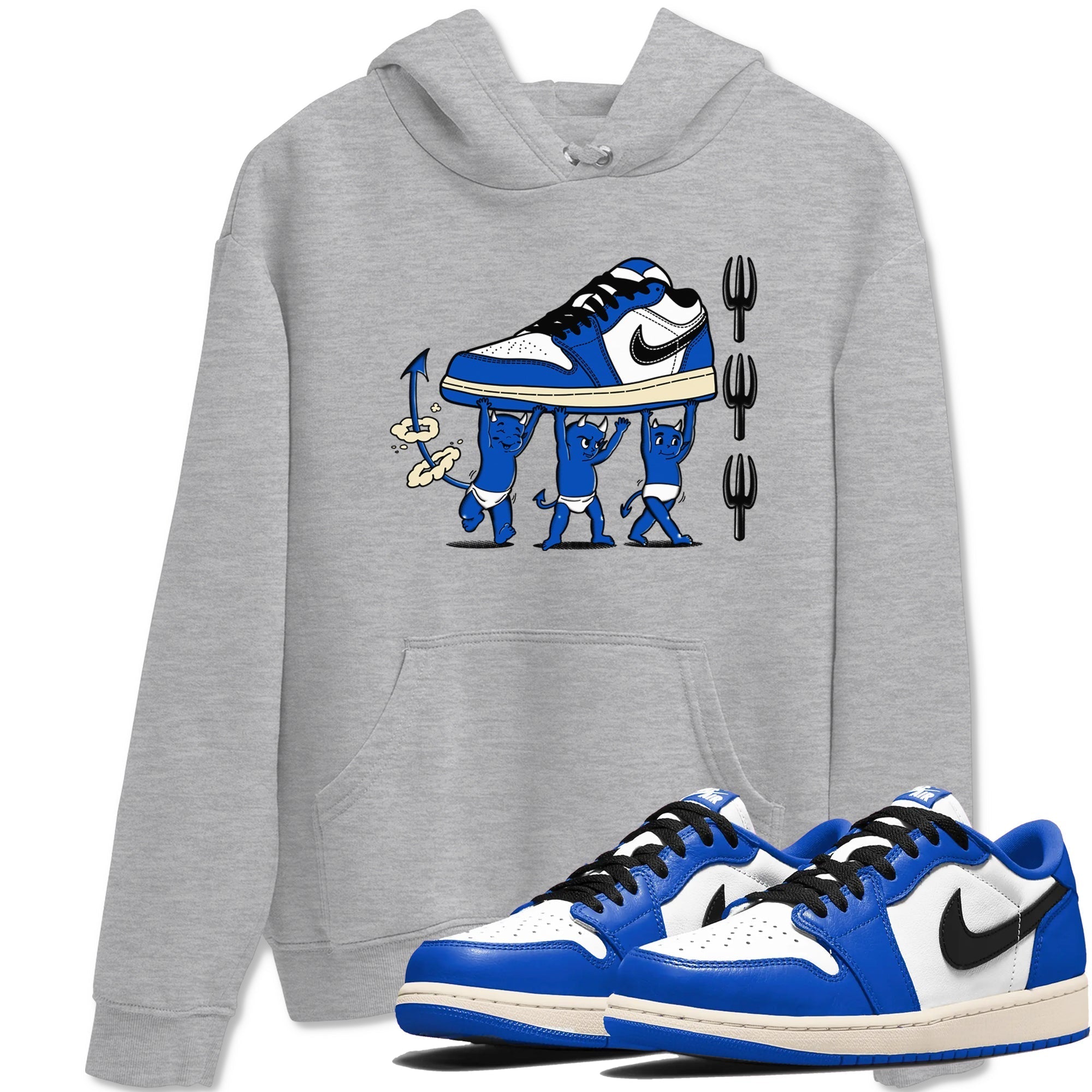 Devil Babies snkmatch Tees - Air Jordan 1 Game Royal