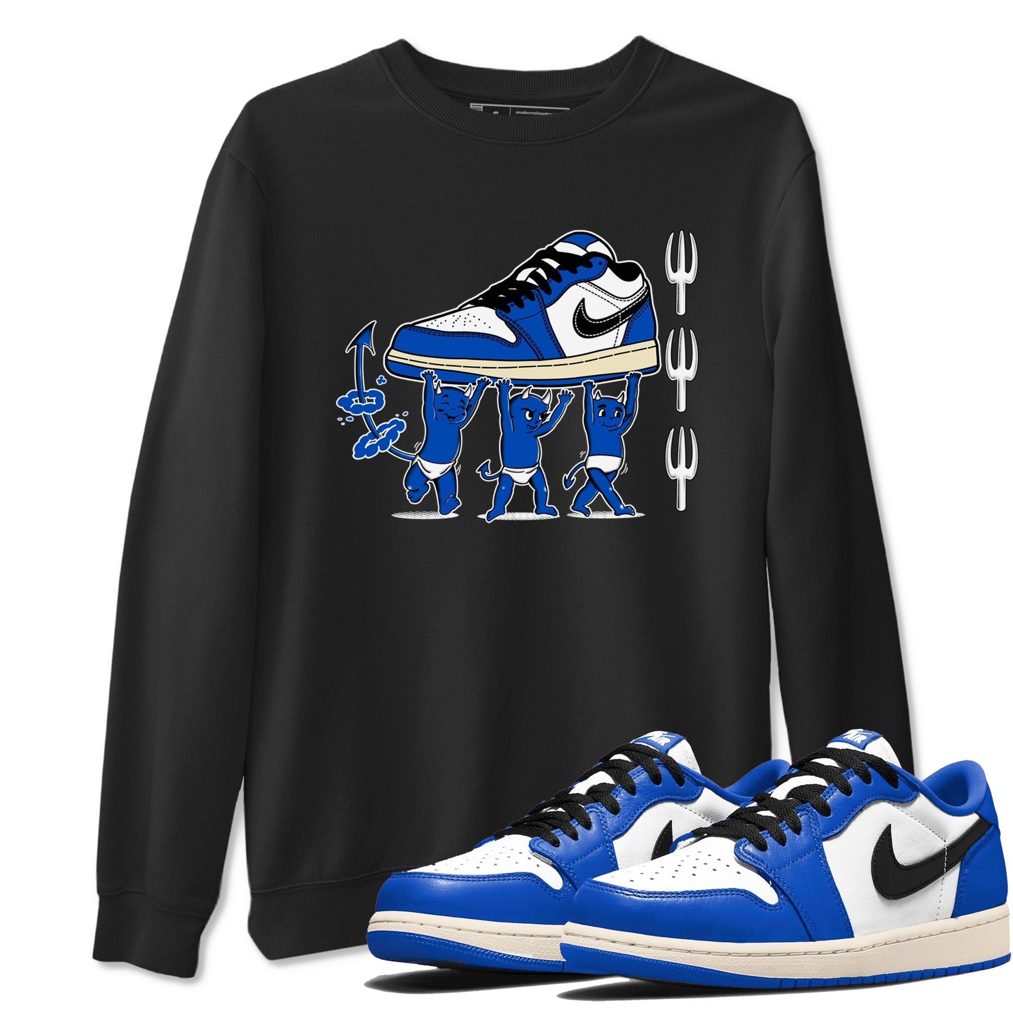 Devil Babies snkmatch Tees - Air Jordan 1 Game Royal