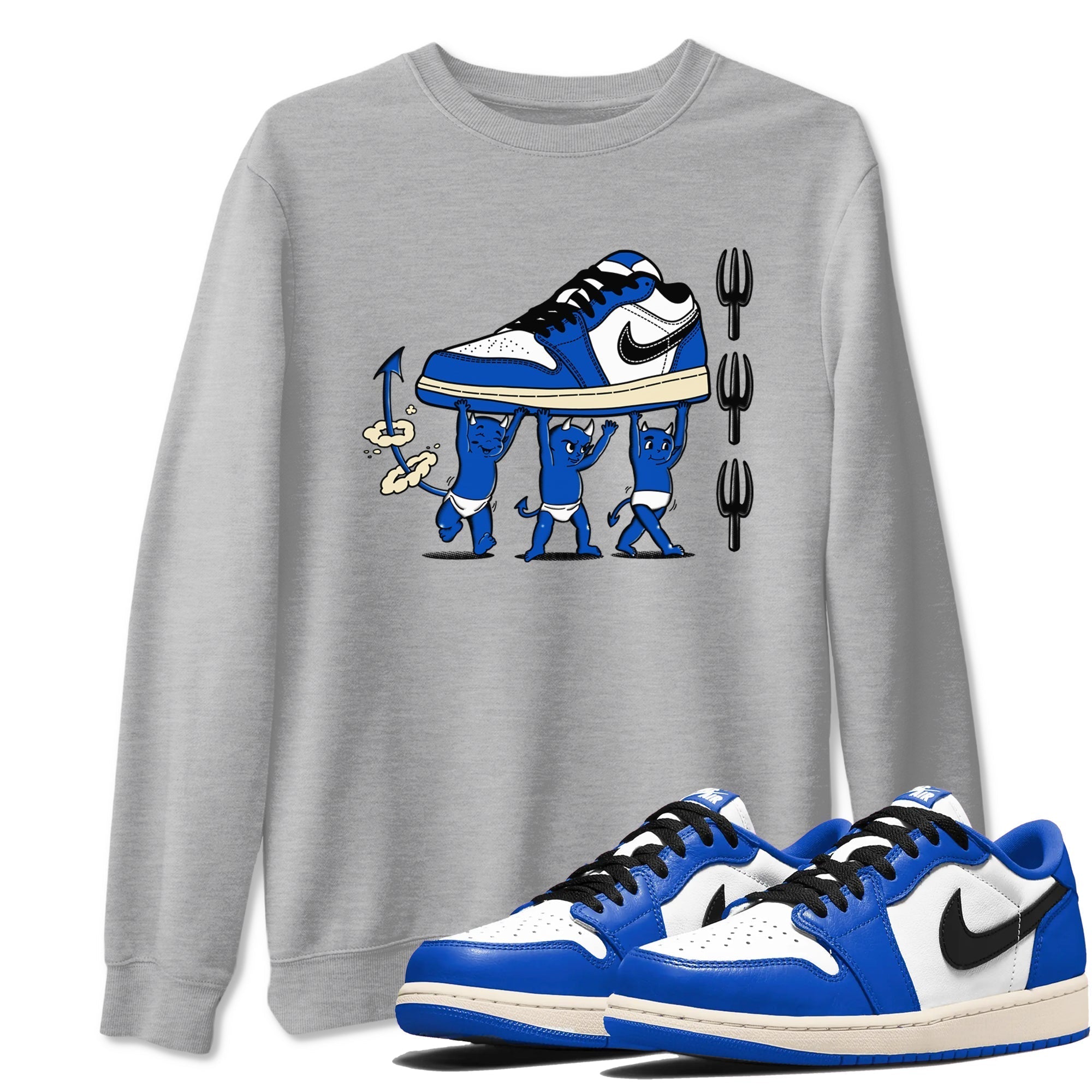 Devil Babies snkmatch Tees - Air Jordan 1 Game Royal