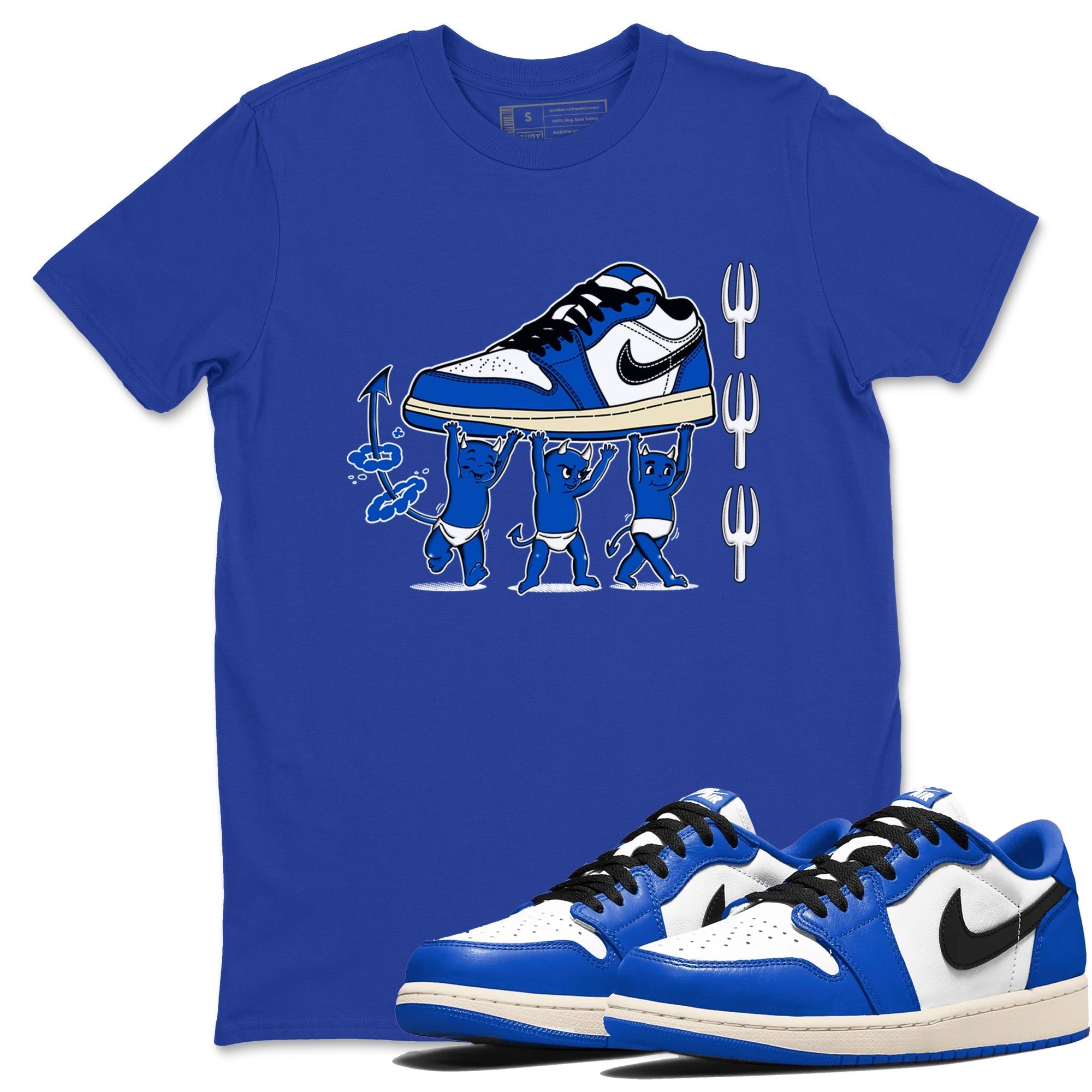 Devil Babies snkmatch Tees - Air Jordan 1 Game Royal