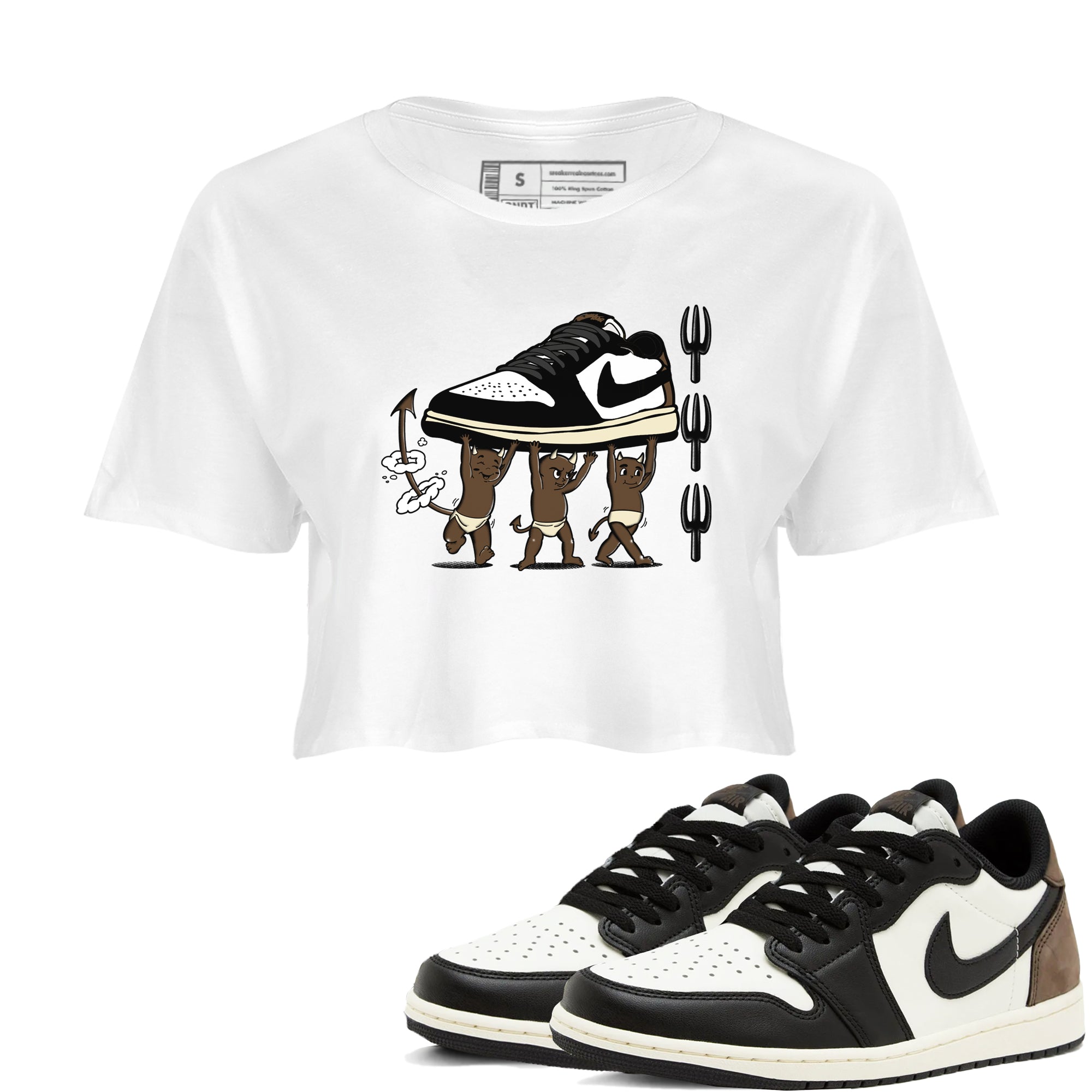 Devil Babies snkmatch Women's Top - Air Jordan 1 Mocha