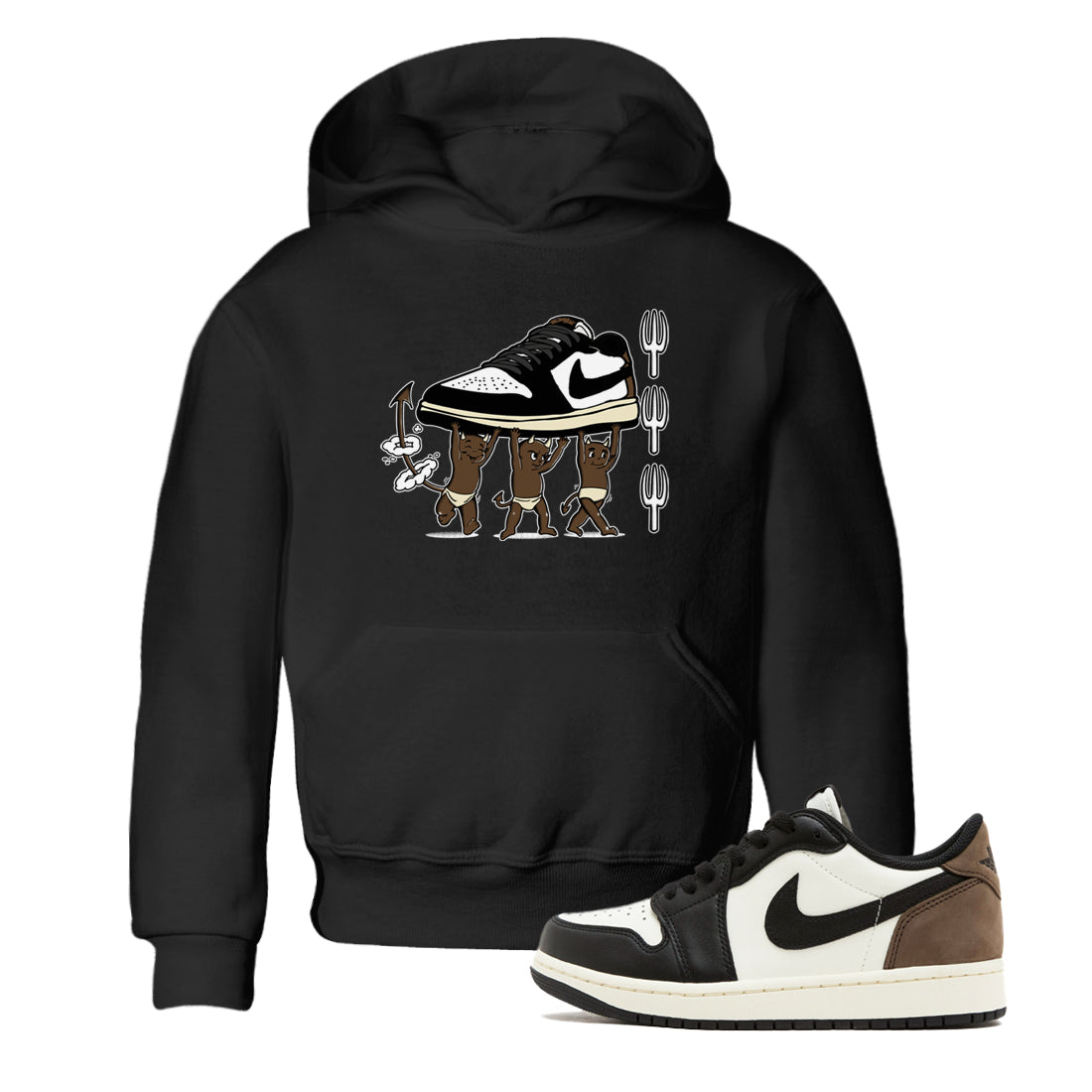 Devil Babies snkmatch Tees Kids - Air Jordan 1 Mocha