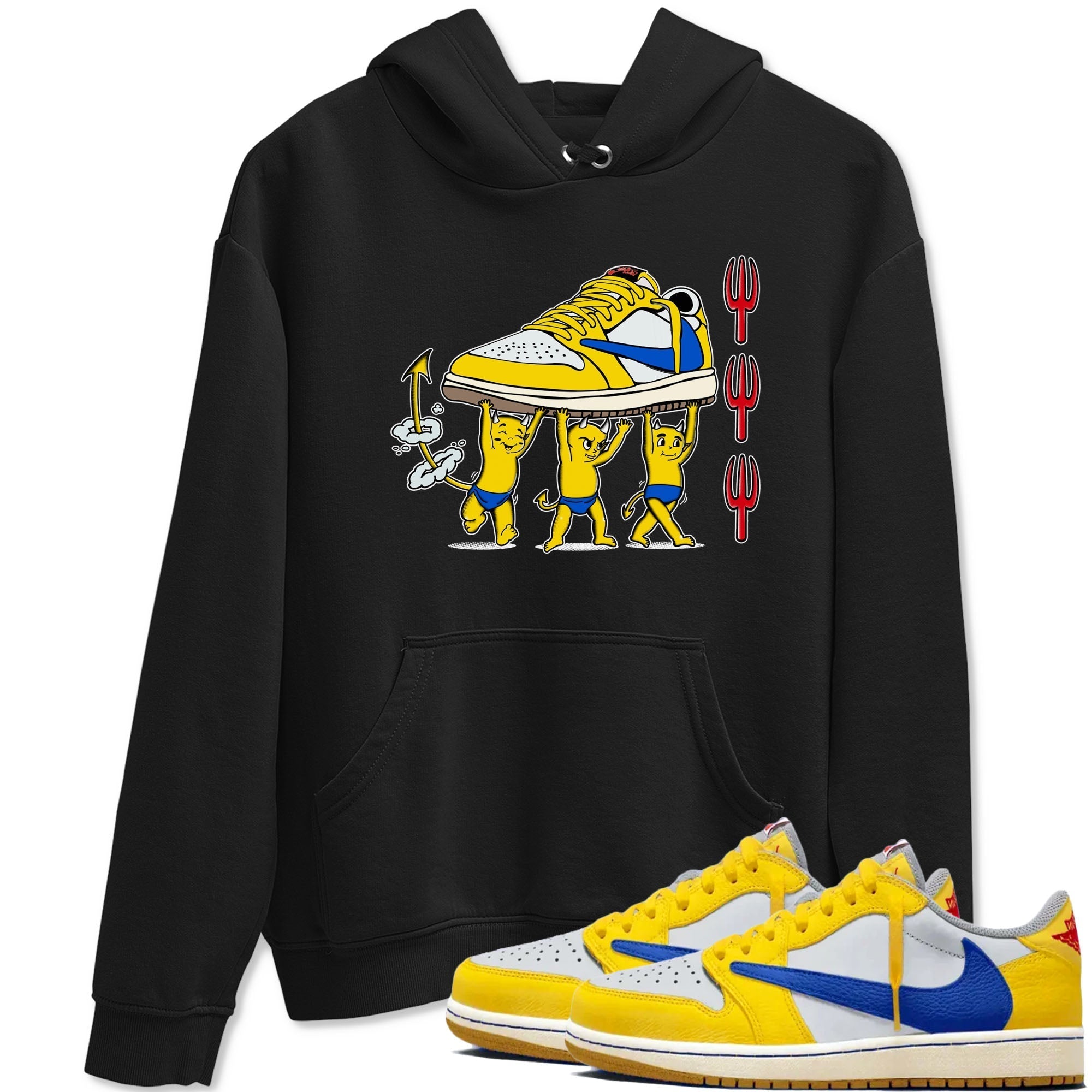 Devil Babies snkmatch Tees - Air Jordan 1 Travis Scott Canary