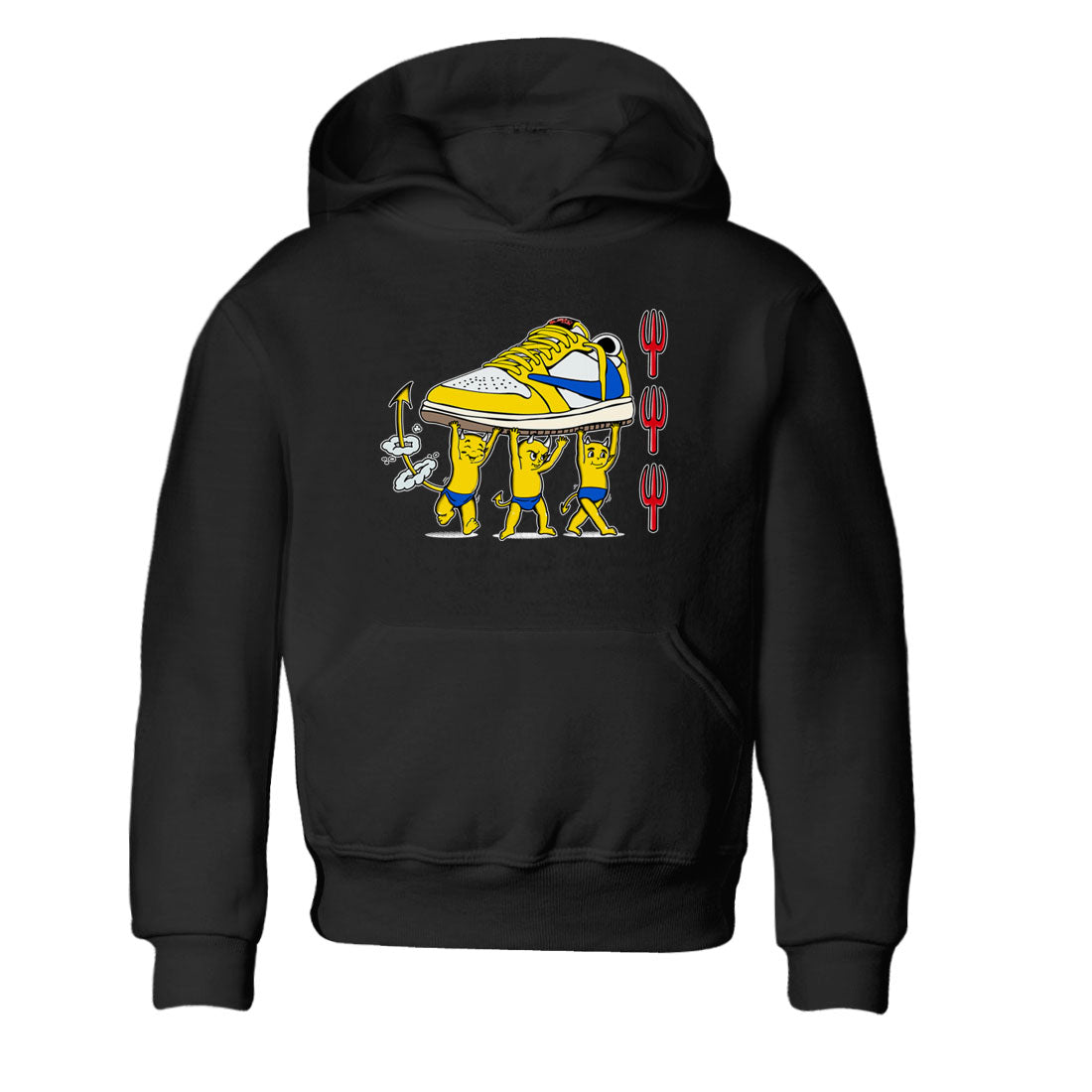 Devil Babies snkmatch Tees Kids - Air Jordan 1 Travis Scott Canary