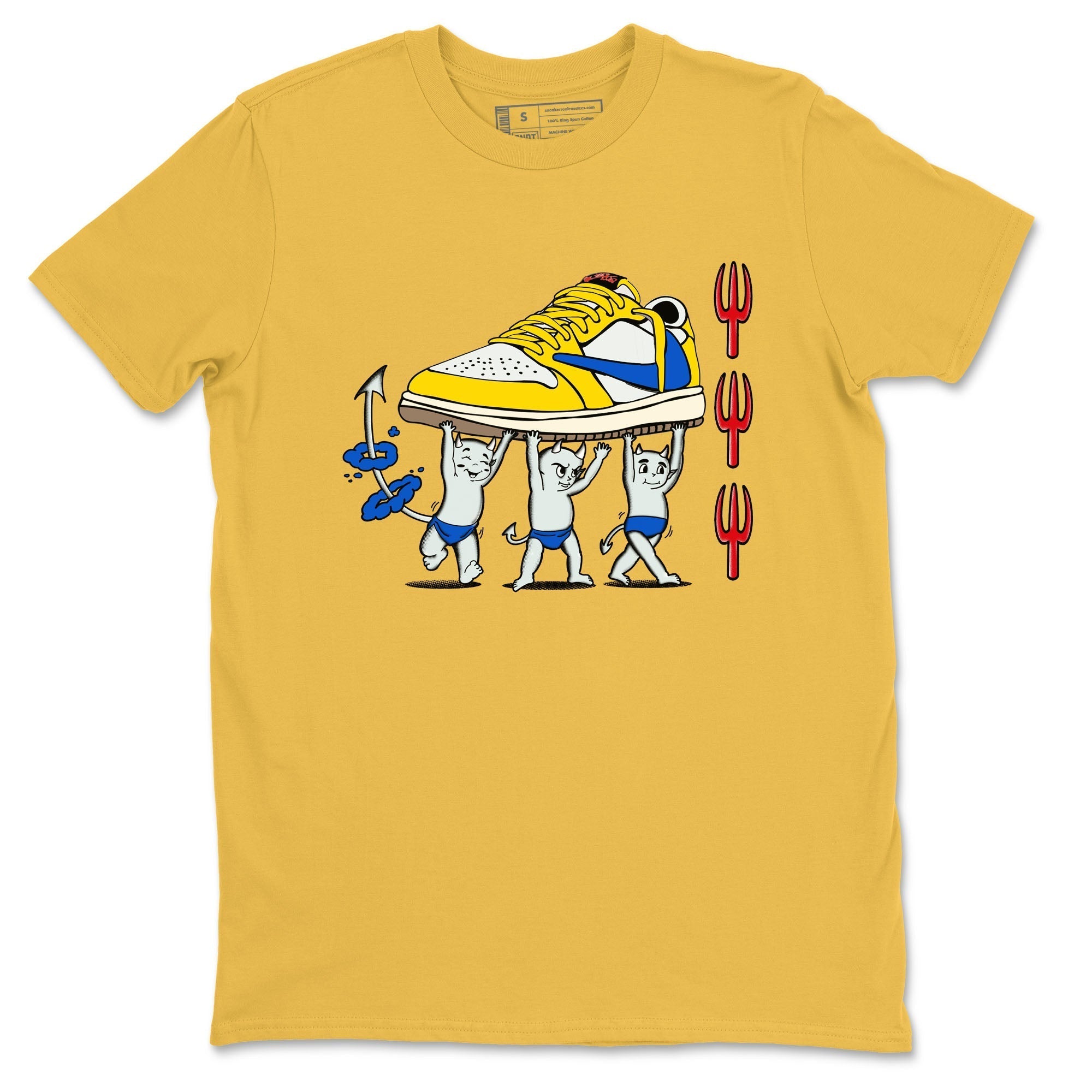 Devil Babies snkmatch Tees - Air Jordan 1 Travis Scott Canary