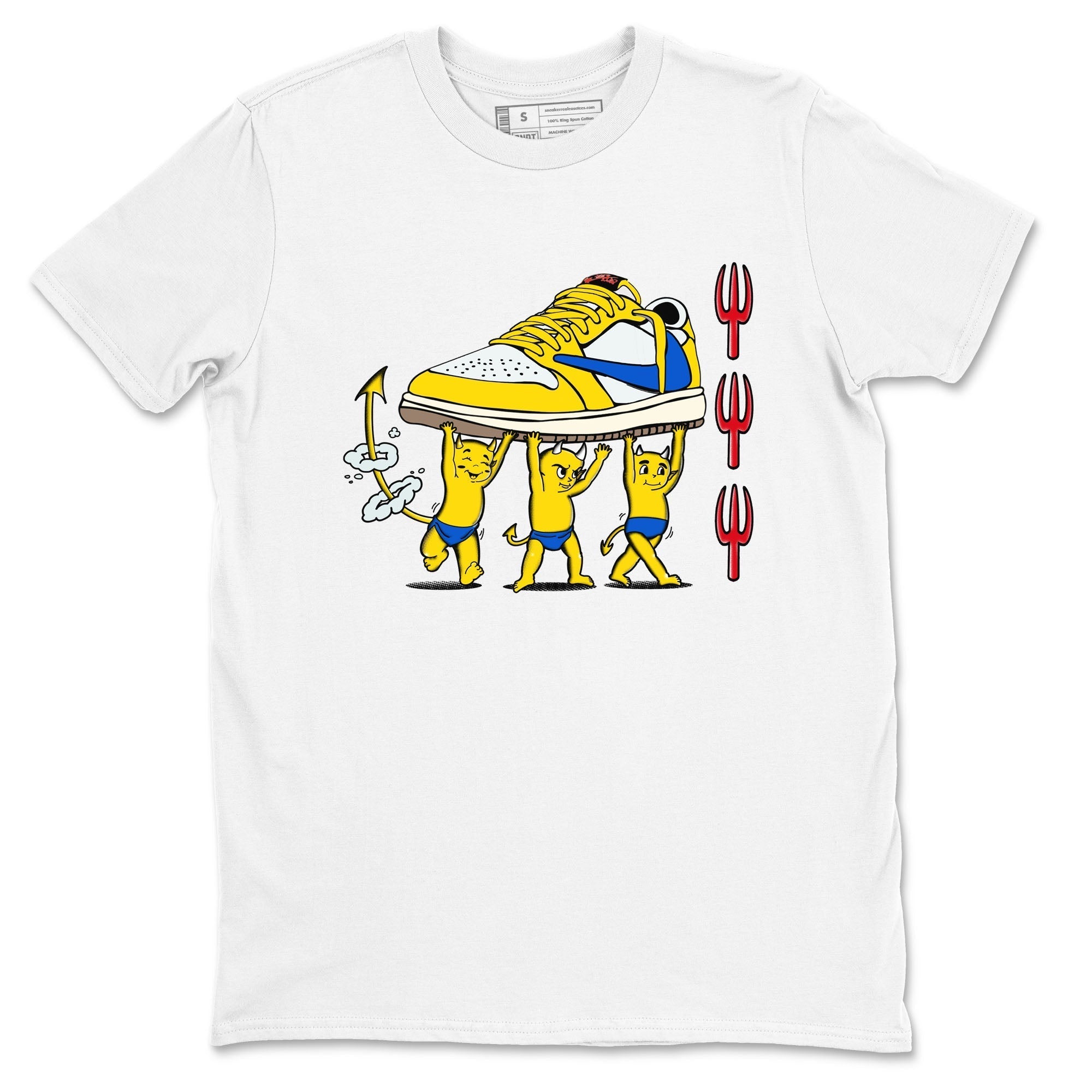 Devil Babies snkmatch Tees - Air Jordan 1 Travis Scott Canary