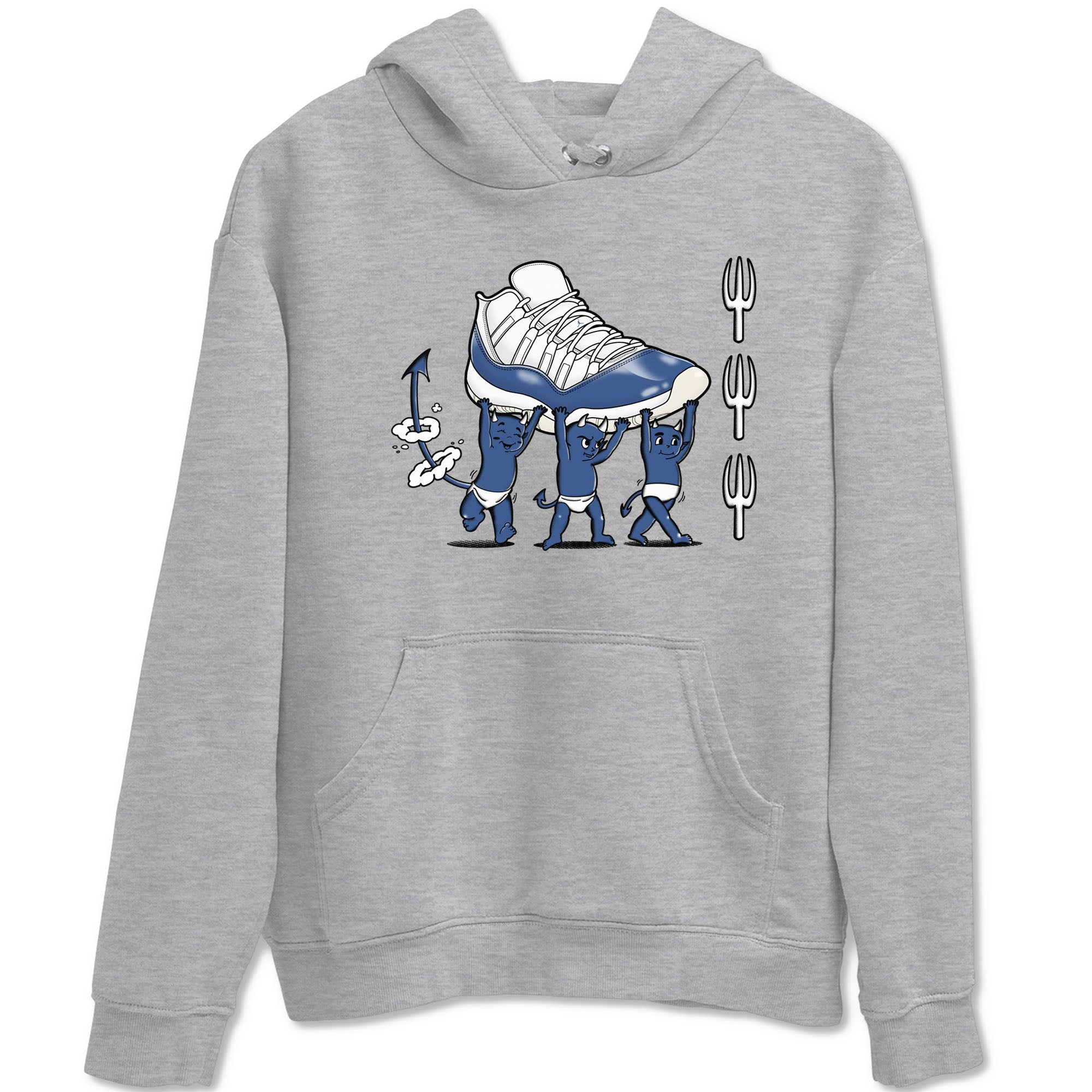 Devil Babies snkmatch Tees - Air Jordan 11 Diffused Blue