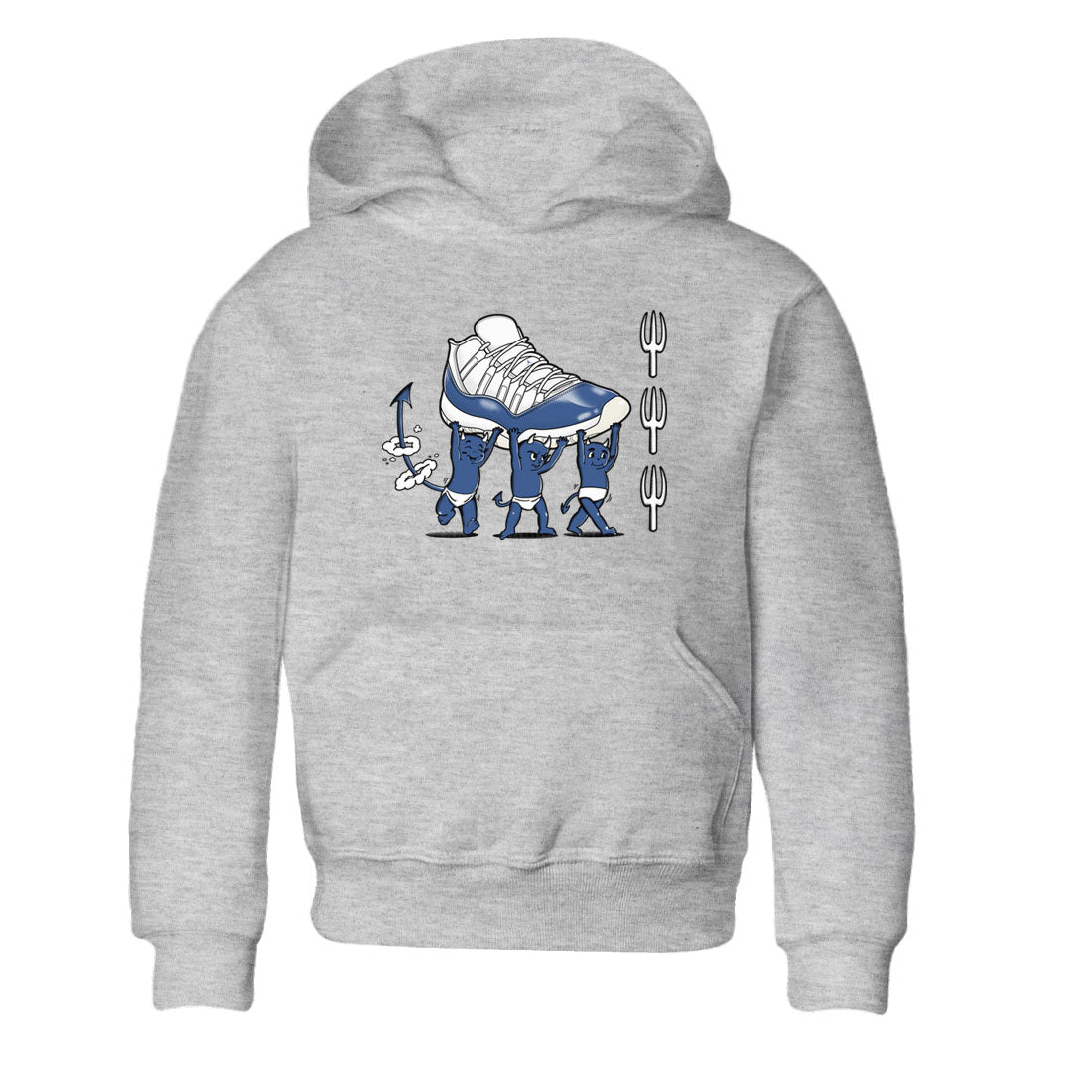 Devil Babies snkmatch Tees Kids - Air Jordan 11 Diffused Blue