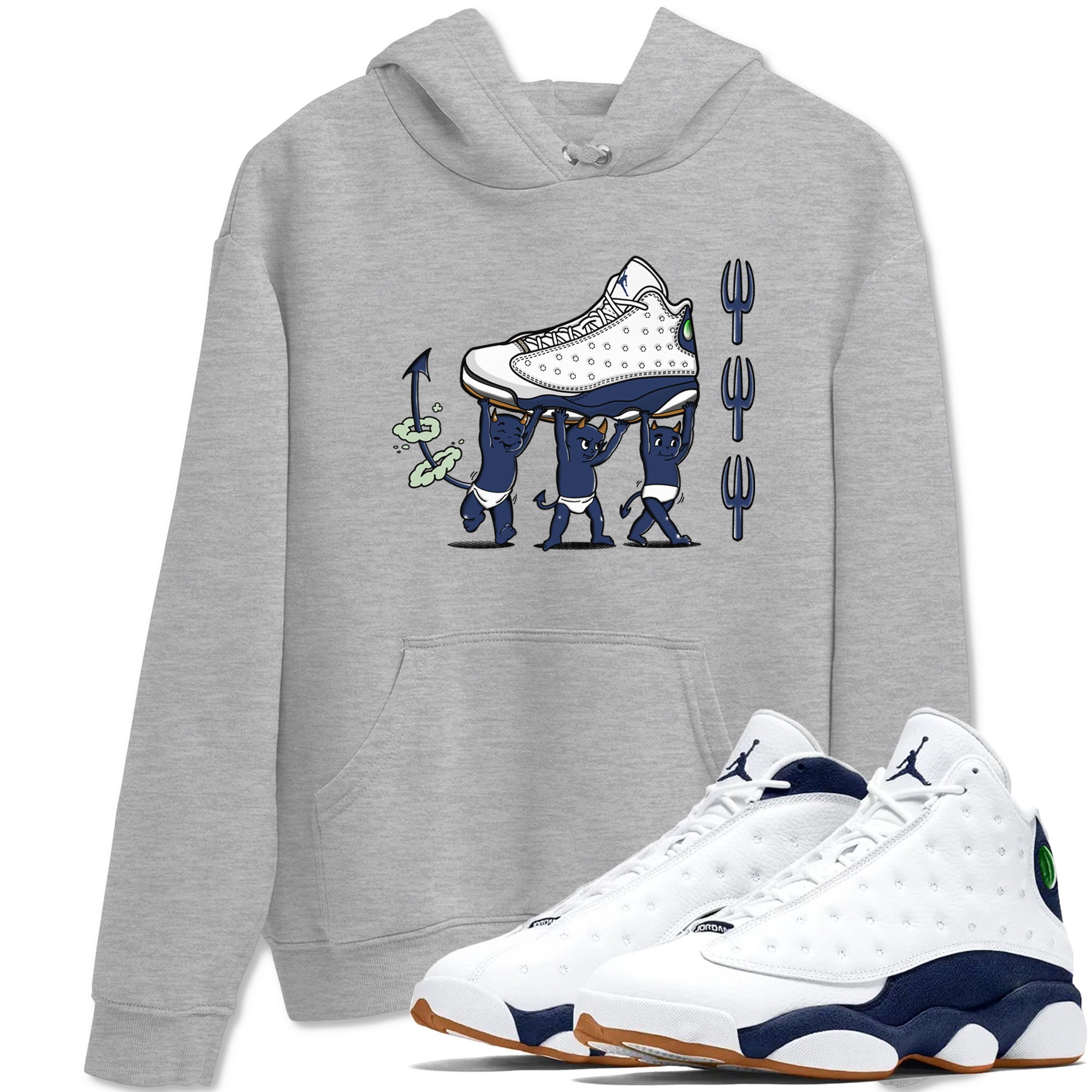 Devil Babies snkmatch Tees - Air Jordan 13 Midnight Navy