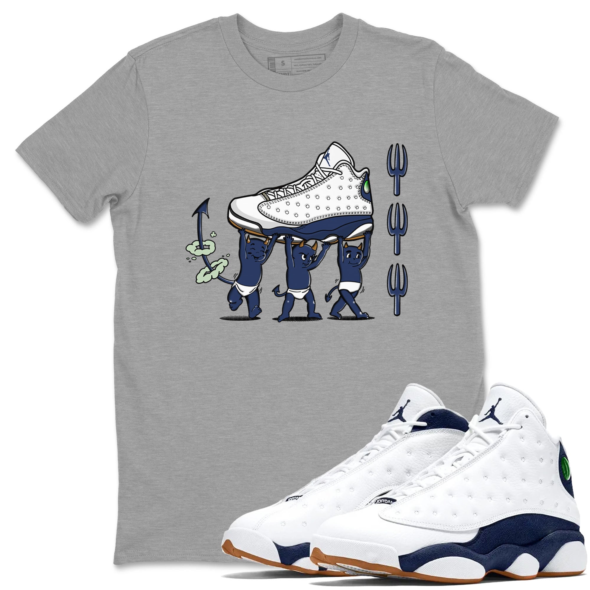 Devil Babies snkmatch Tees - Air Jordan 13 Midnight Navy